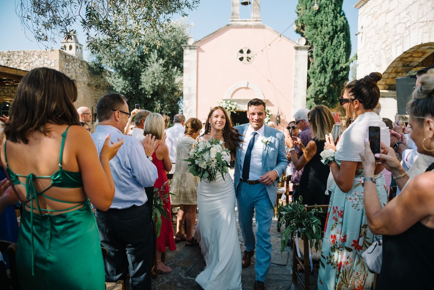agreco farms crete wedding celebration throwing rice
