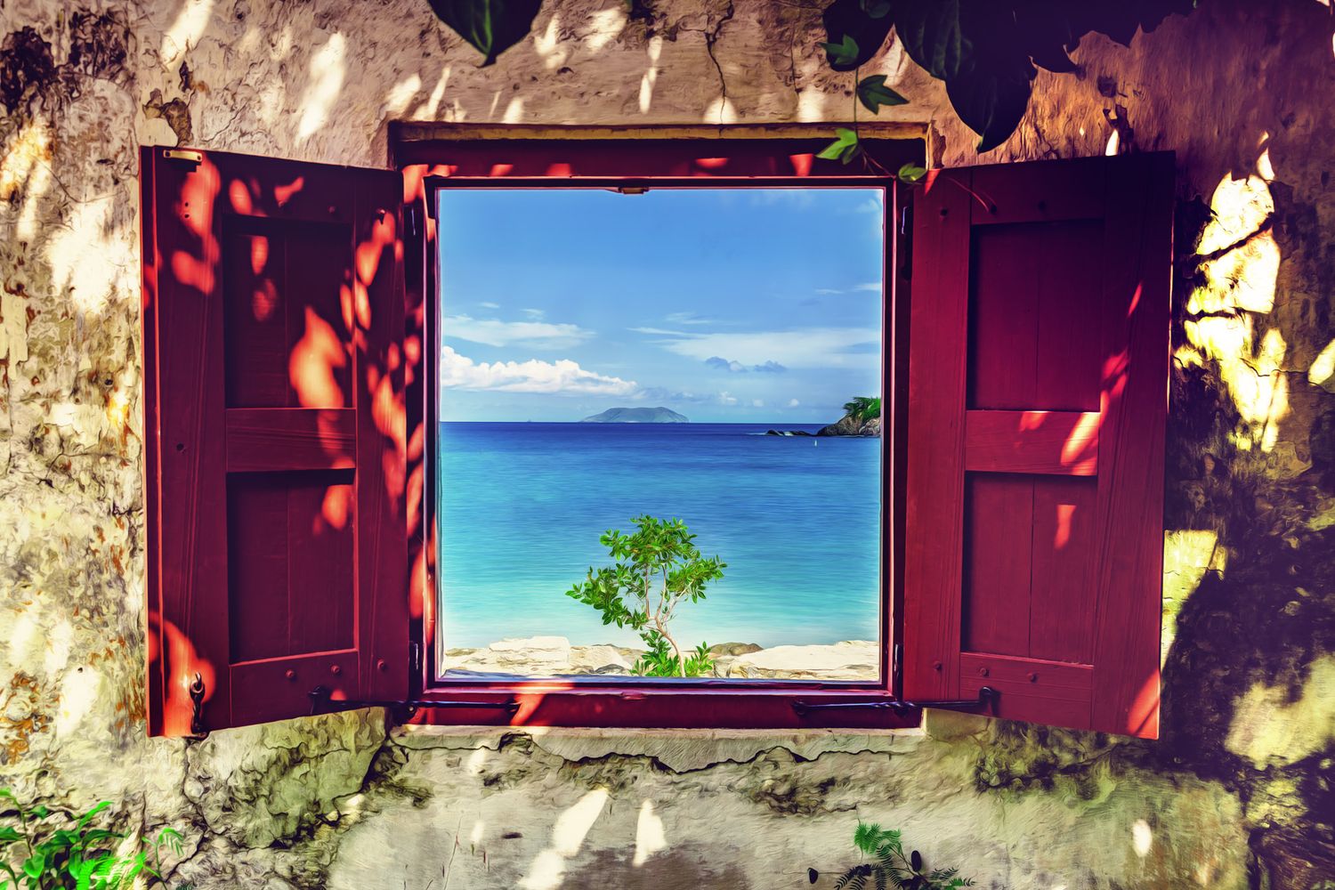 Ruins at Cinnamon Bay Beach, St. John, USVI, taken by photographer Sean Stacey.