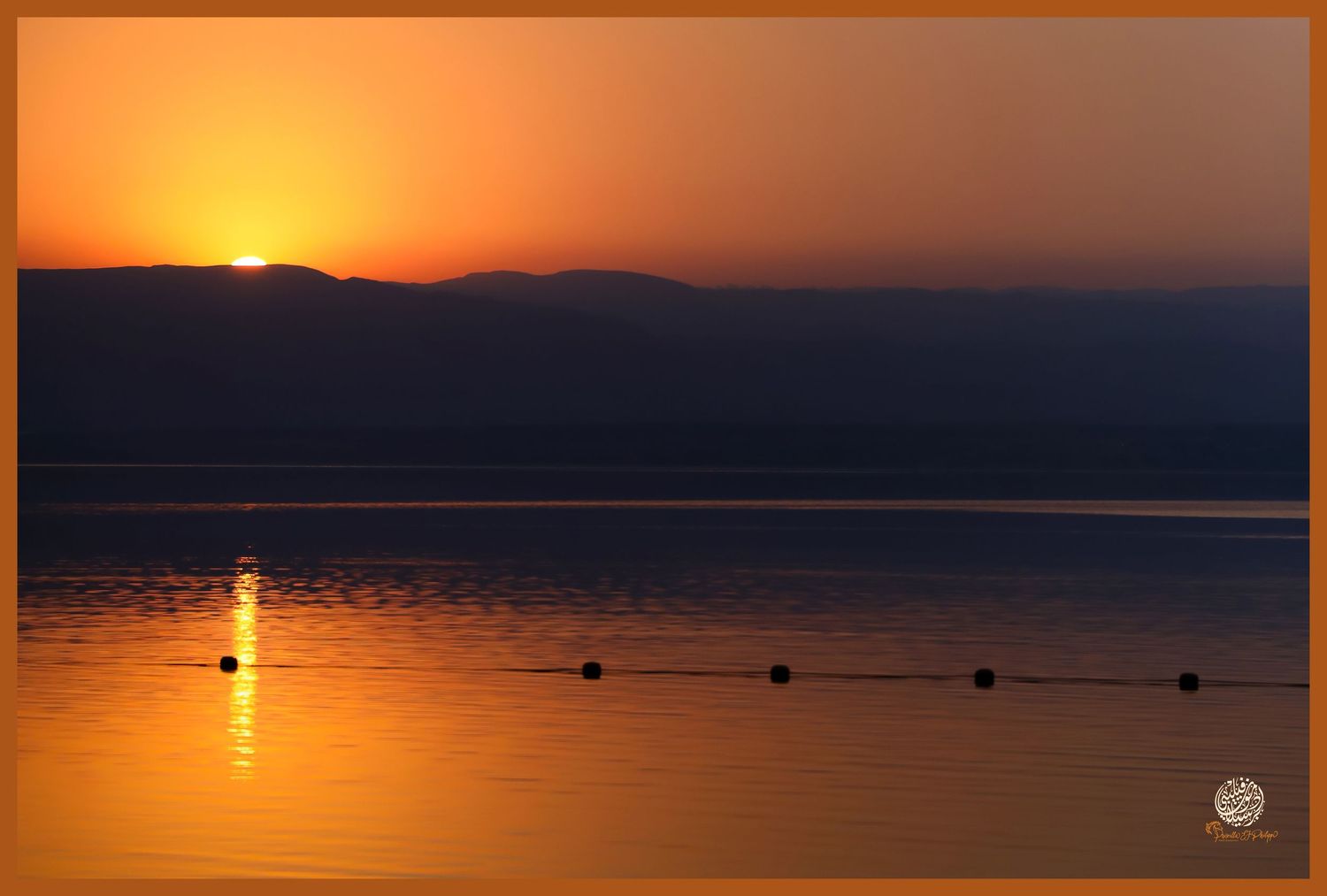 Dead Sea sunet in Jordan