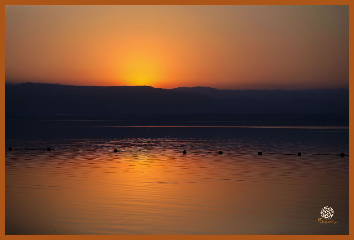Dead Sea sunet in Jordan