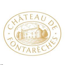 Collection of vintage French chateau and resort circular logo stamps.