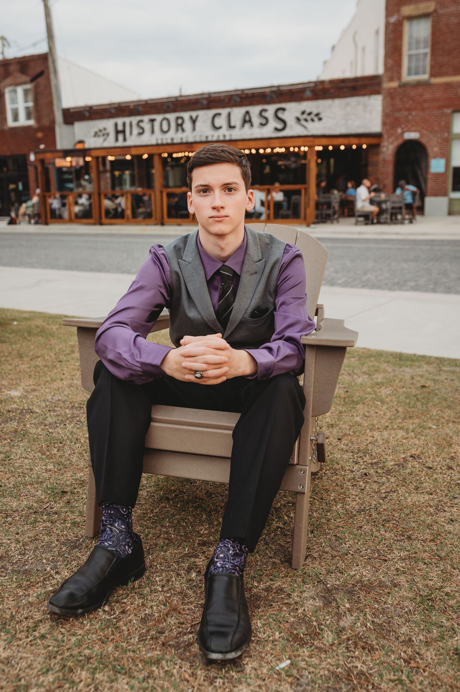 Panama City Senior Session Downtown