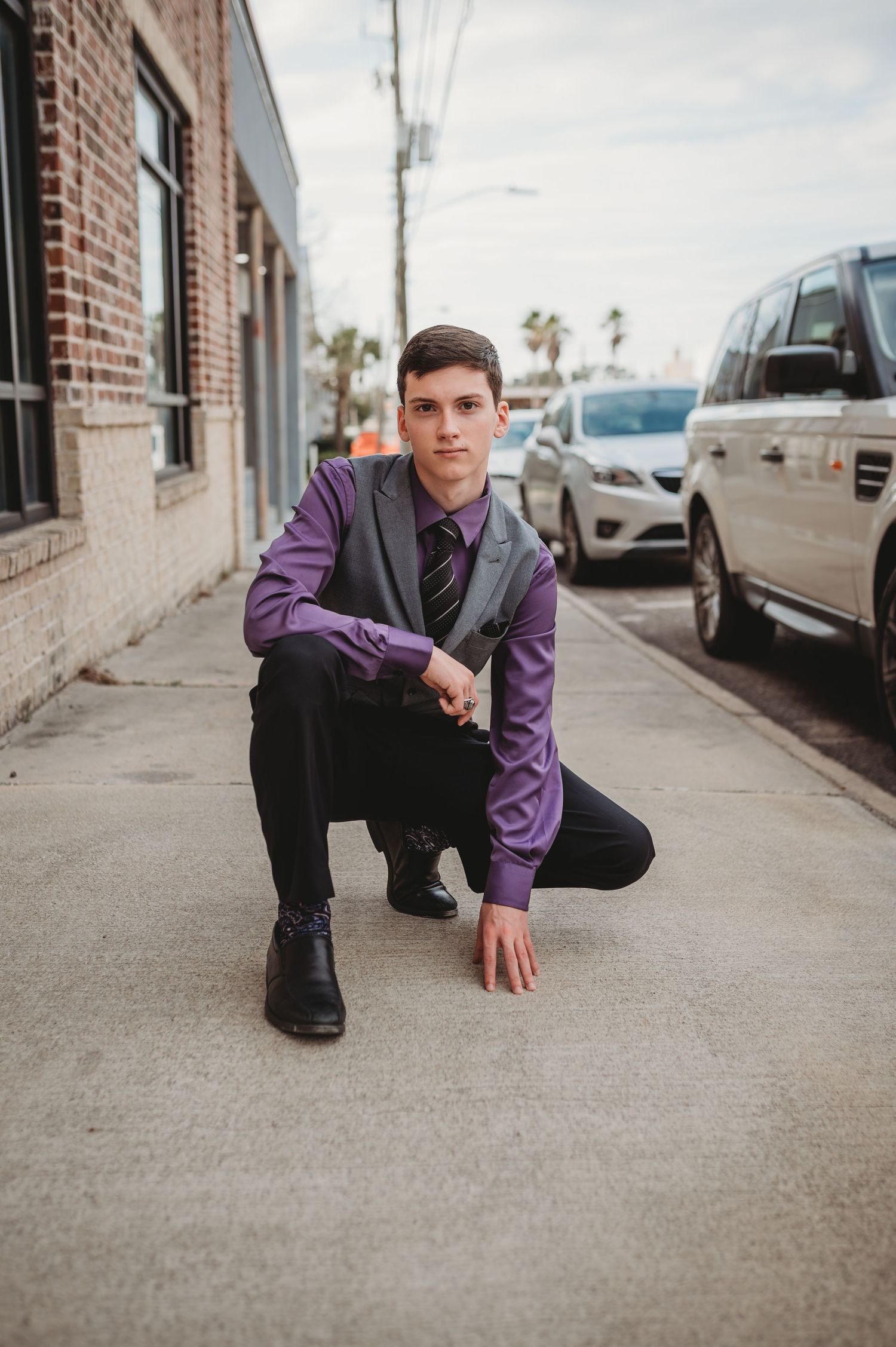 Panama City Senior Session Downtown