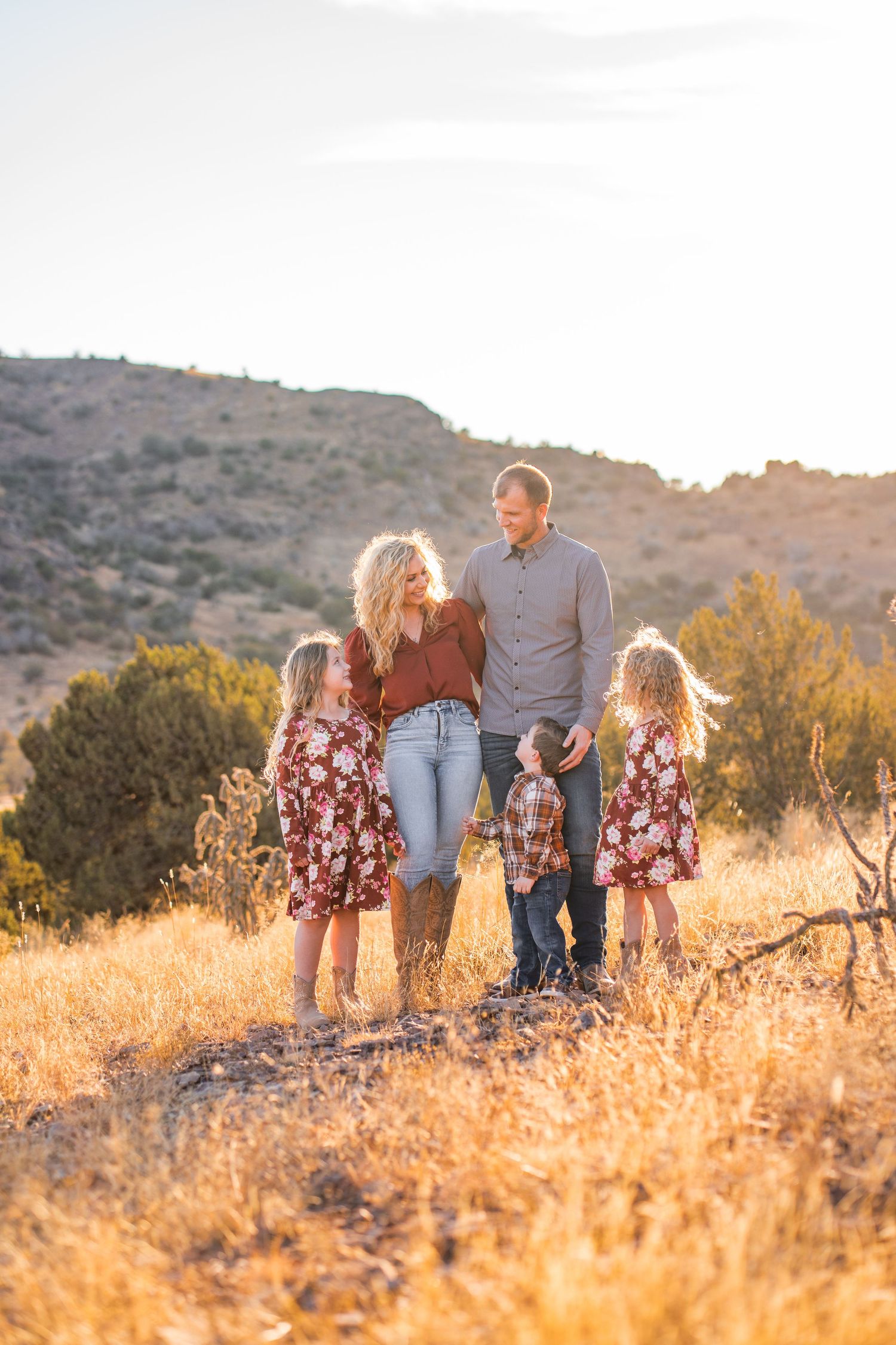 Family portrait session in Sunny Glen. Alpine, Texas.