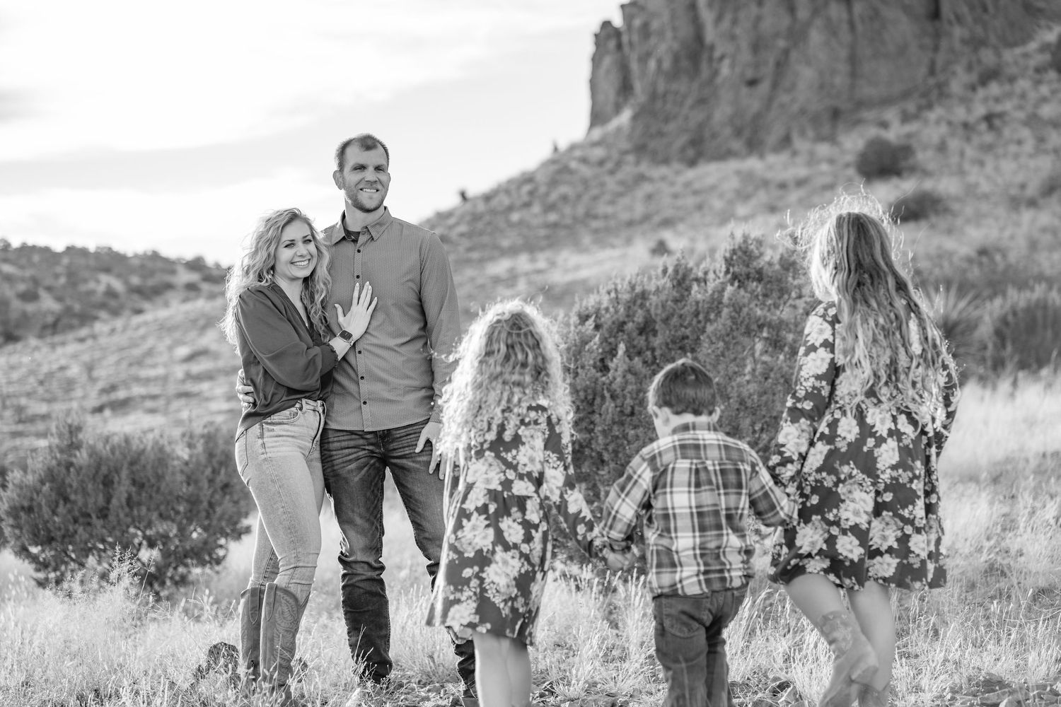 Family portrait session in Sunny Glen. Alpine, Texas.