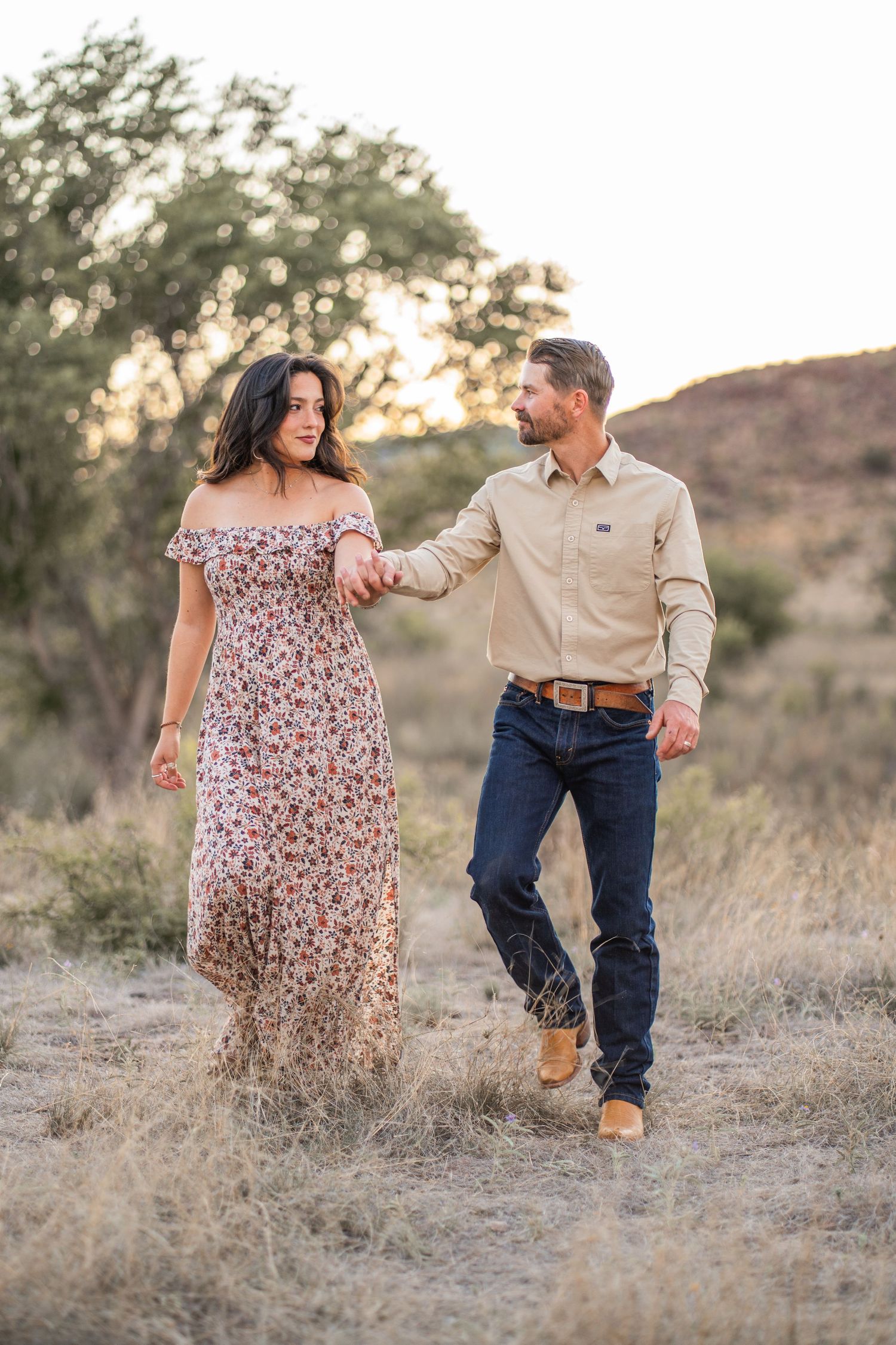 Couple portrait in Fort Davis, Texas