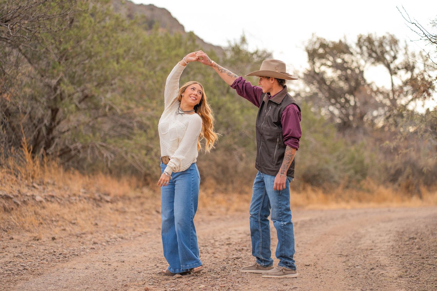 Couple session in Sunny Glen, Alpine, Texas.