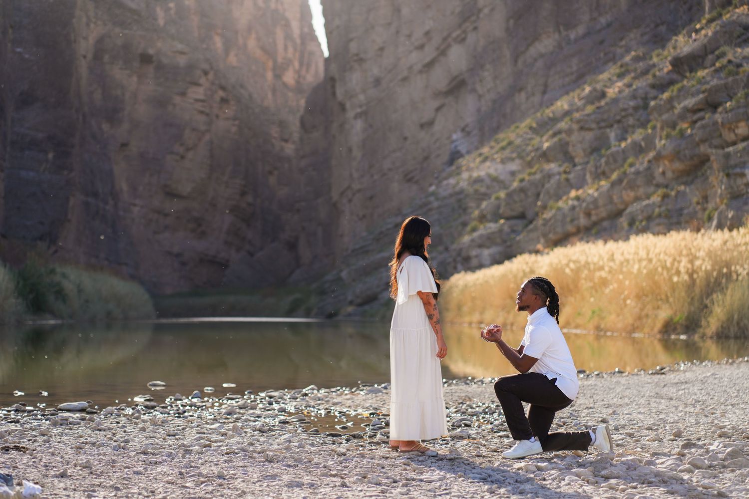 Engagement session and Santa Elena Canyon, Big Bend National Park