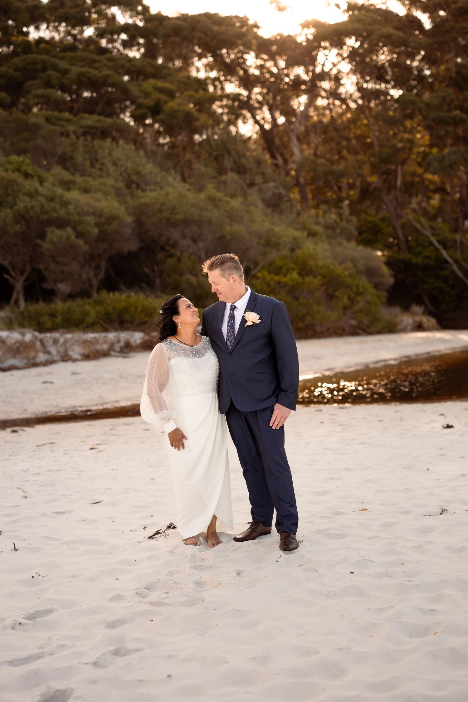 Authentic & Creative Photography in Jervis Bay capturing genuine connection against beautiful beach, bush and rainforest backdrops.