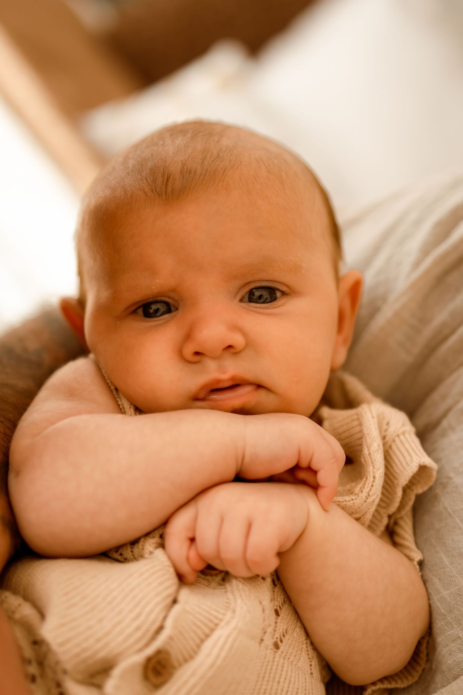 Cosy and warm newborn and milestone photography studio in Jervis Bay, capturing timeless, natural portraits of your growing family.
