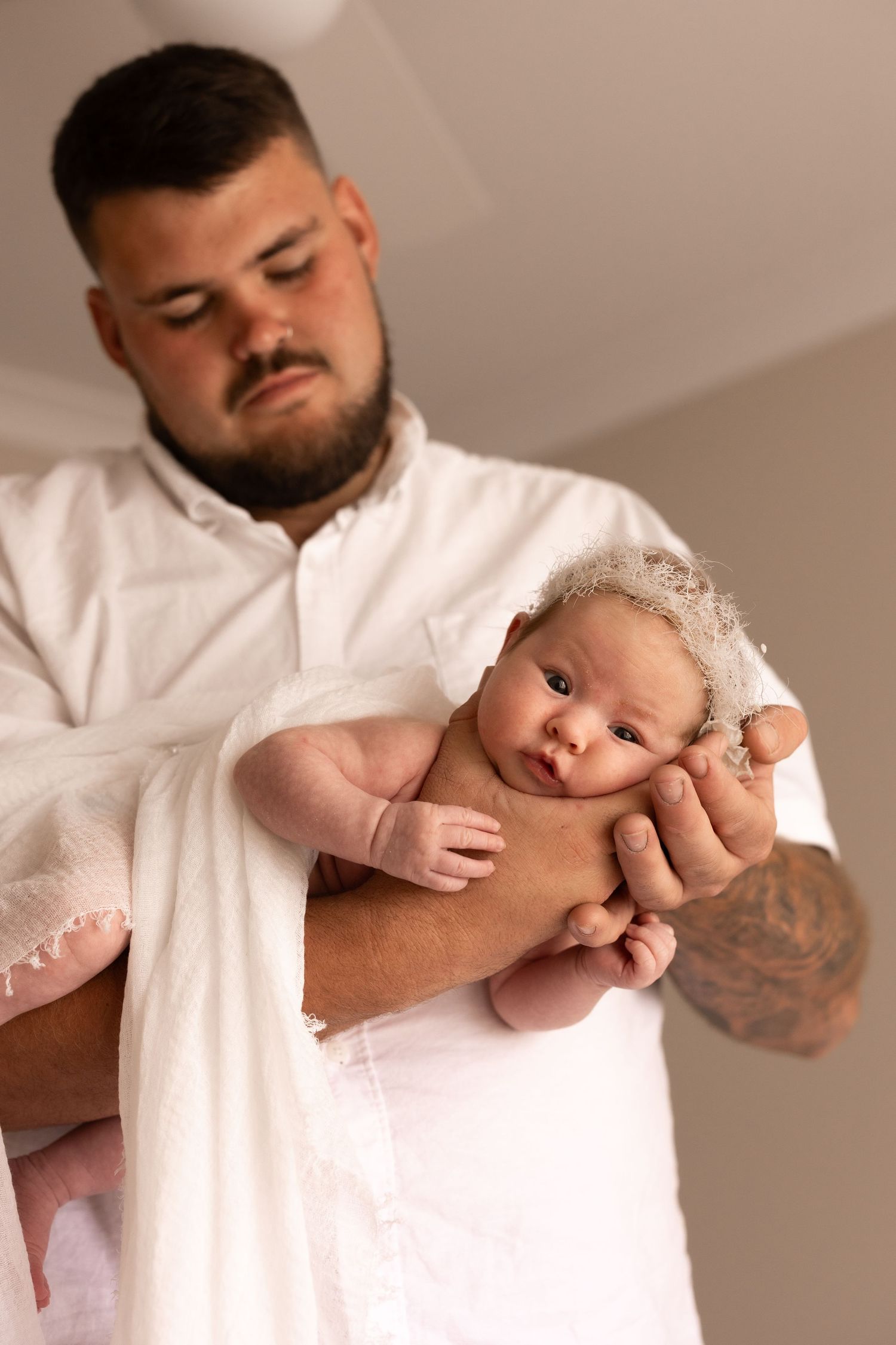 Cosy and warm newborn and milestone photography studio in Jervis Bay, capturing timeless, natural portraits of your growing family.