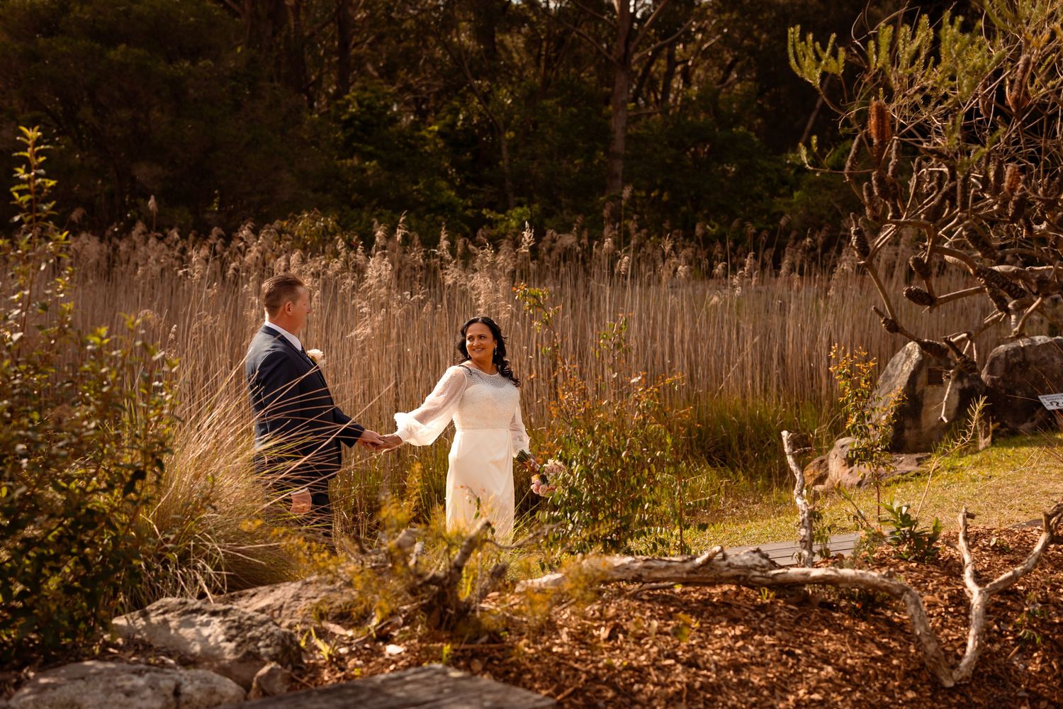 Authentic & Creative Photography in Jervis Bay capturing genuine connection against beautiful beach, bush and rainforest backdrops.