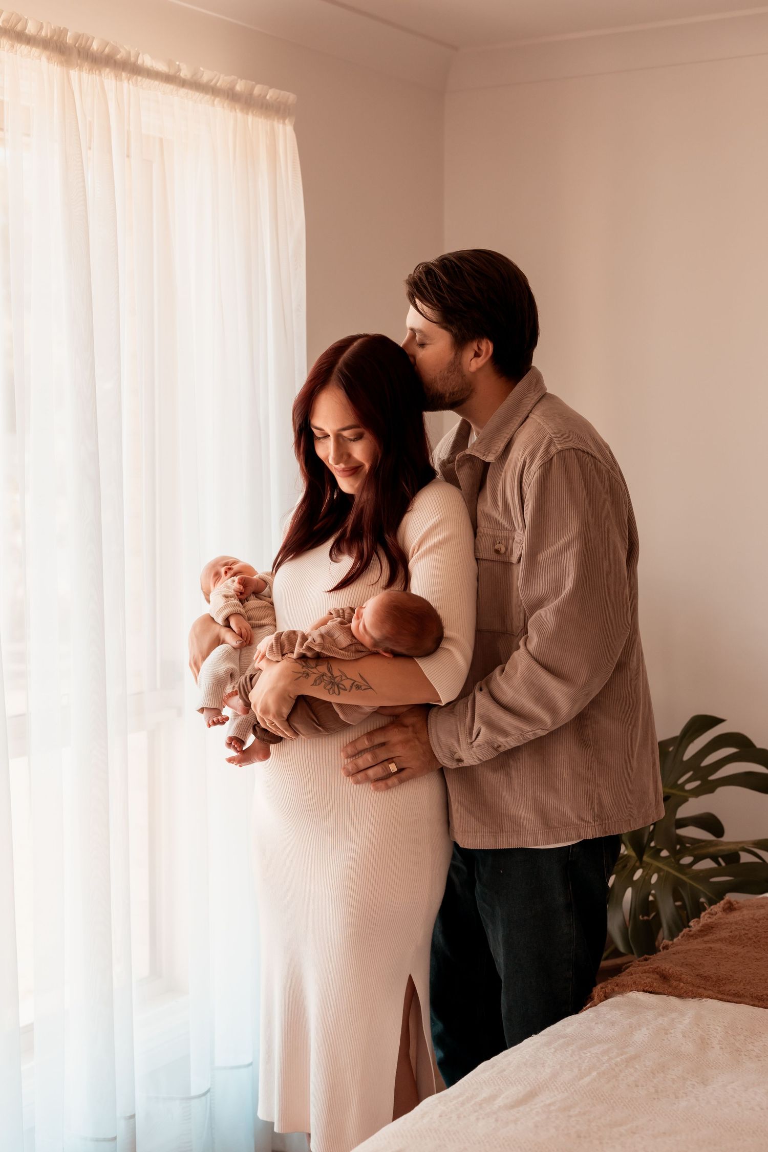 Cosy and warm newborn and milestone photography studio in Jervis Bay, capturing timeless, natural portraits of your growing family.