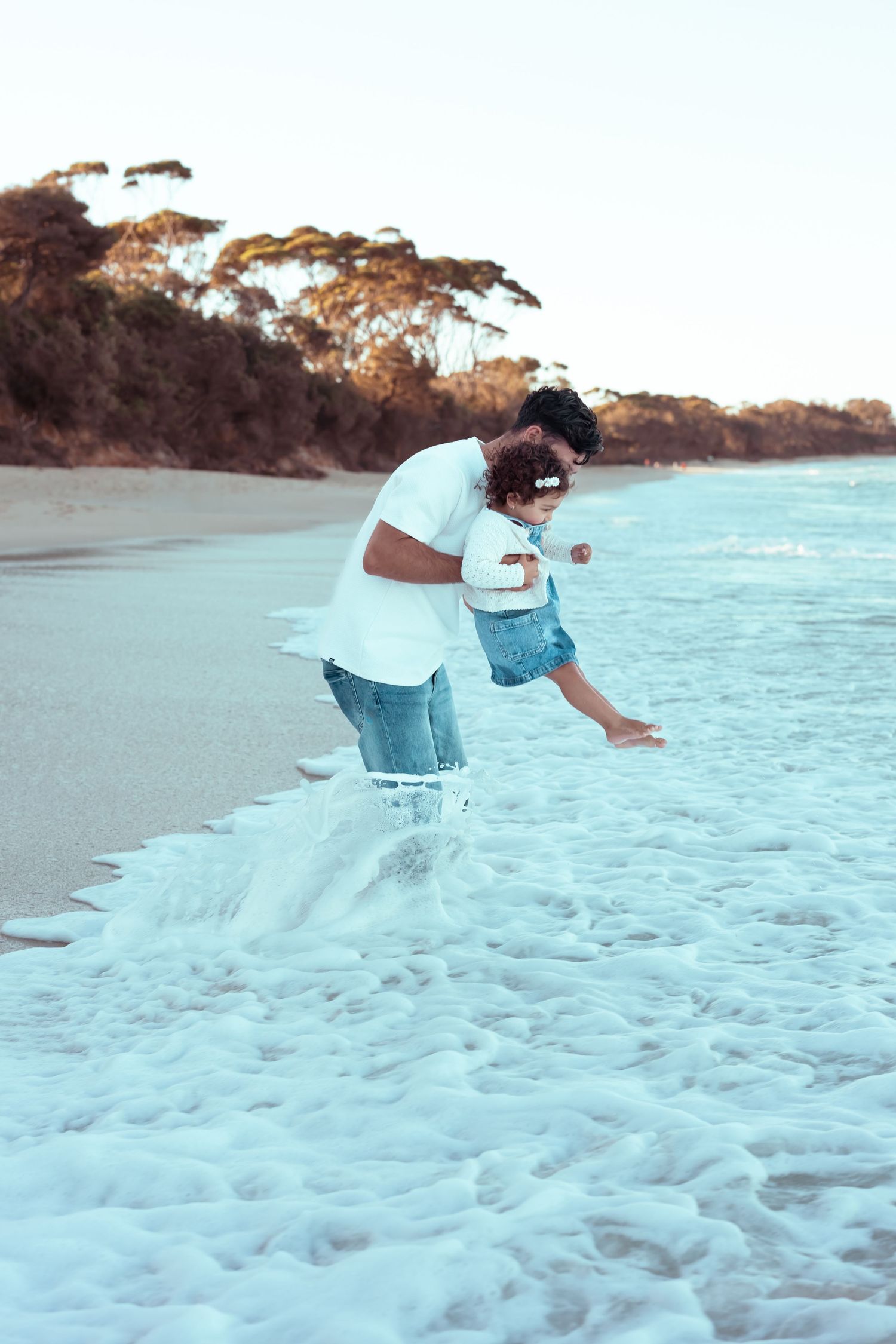 Authentic & Creative Photography in Jervis Bay capturing genuine connection against beautiful beach, bush and rainforest backdrops.