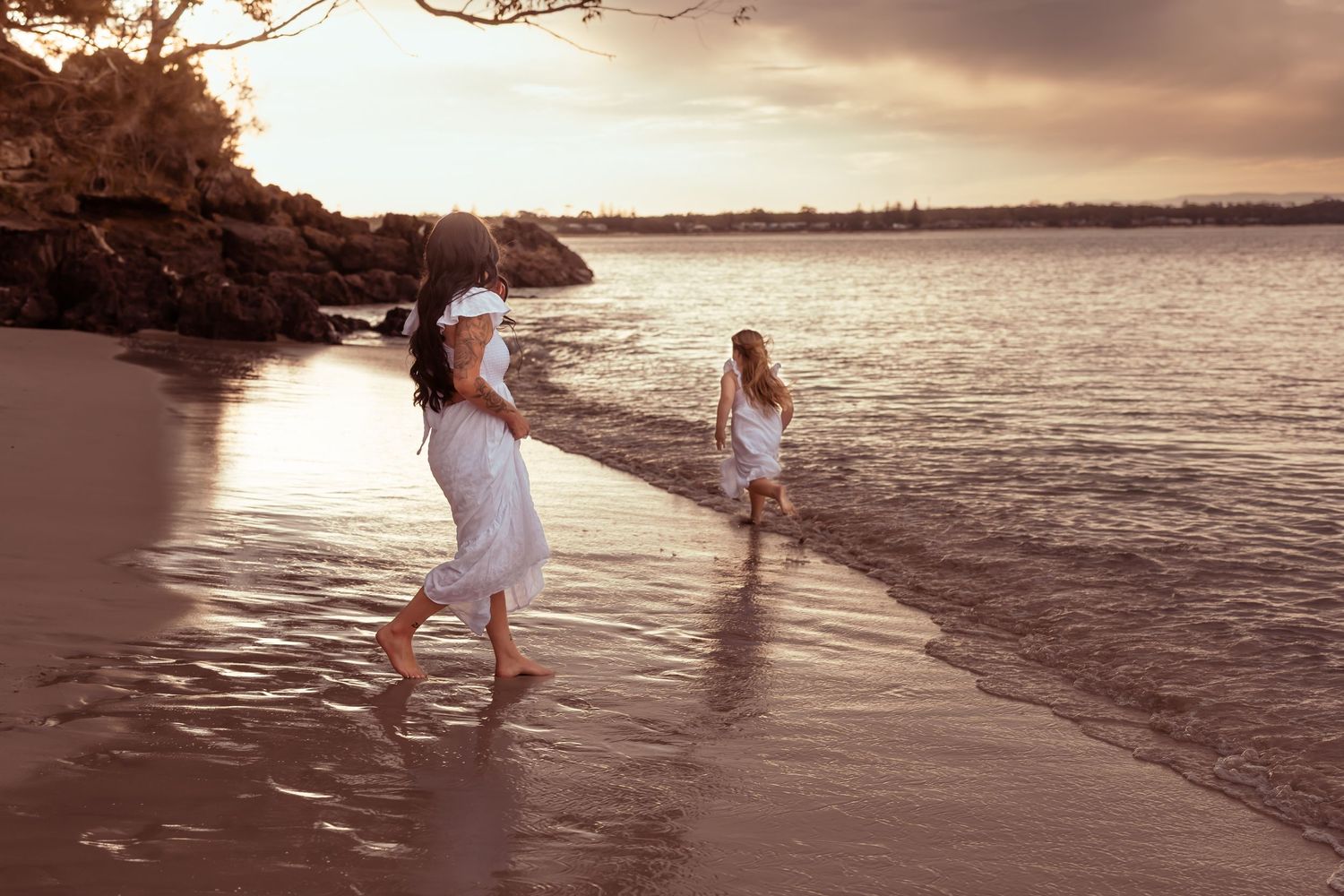 Authentic & Creative Photography in Jervis Bay capturing genuine connection against beautiful beach, bush and rainforest backdrops.