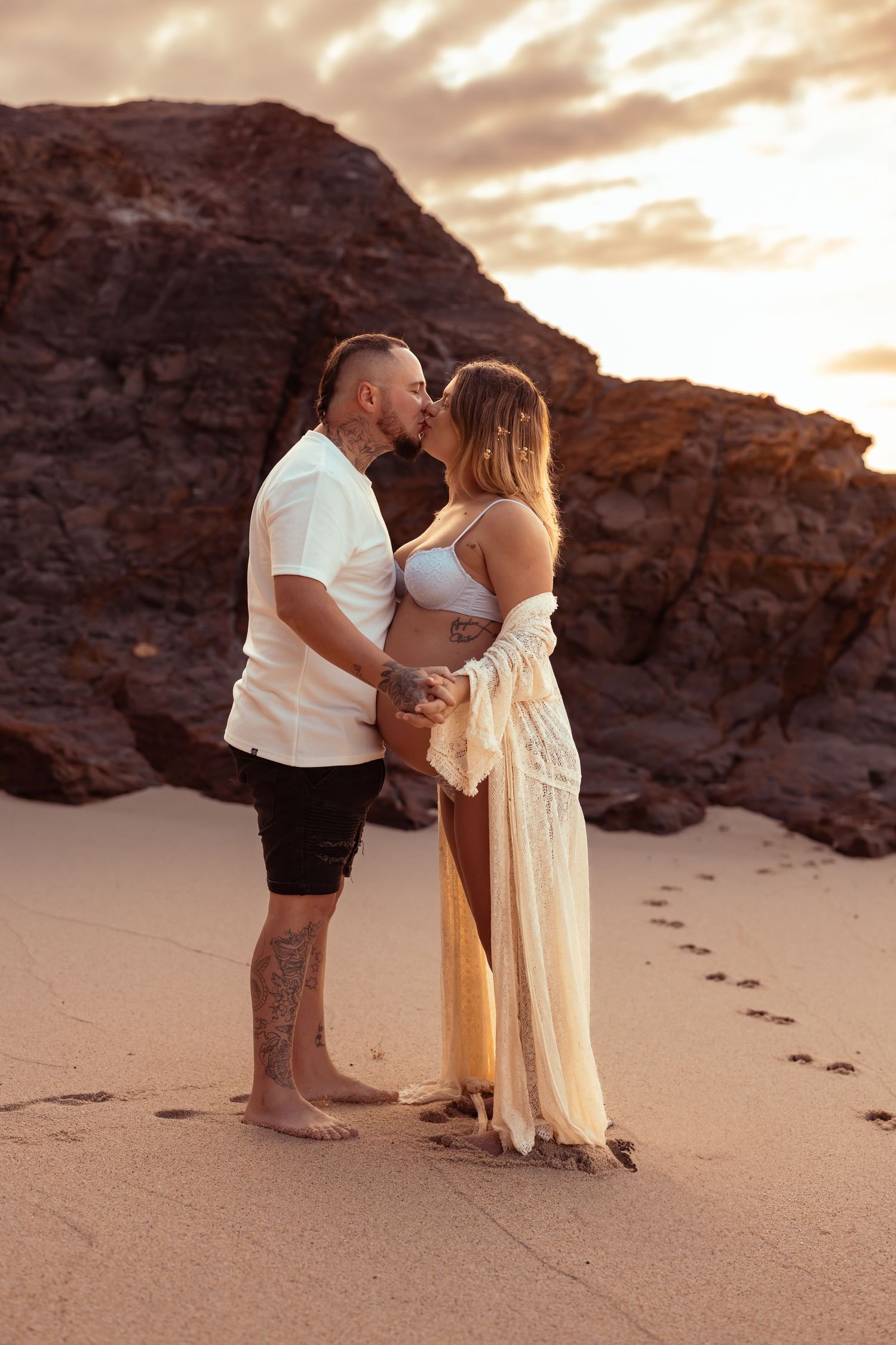 Authentic & Creative Photography in Jervis Bay capturing genuine connection against beautiful beach, bush and rainforest backdrops.