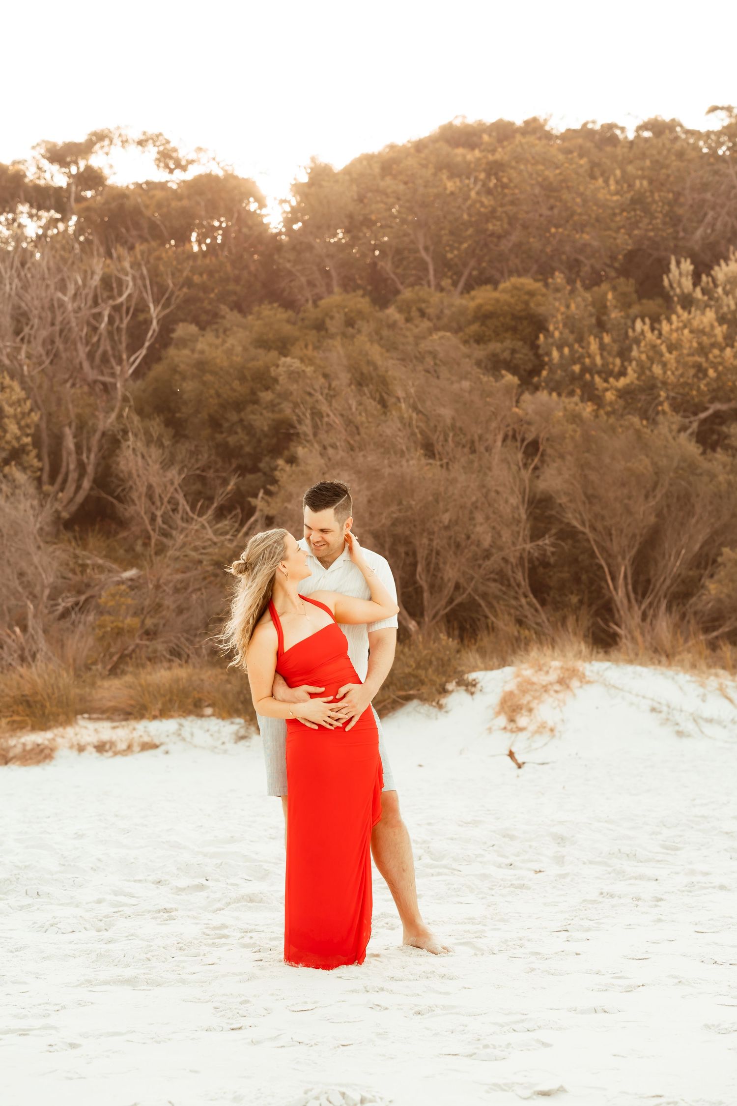 Authentic & Creative Photography in Jervis Bay capturing genuine connection against beautiful beach, bush and rainforest backdrops.