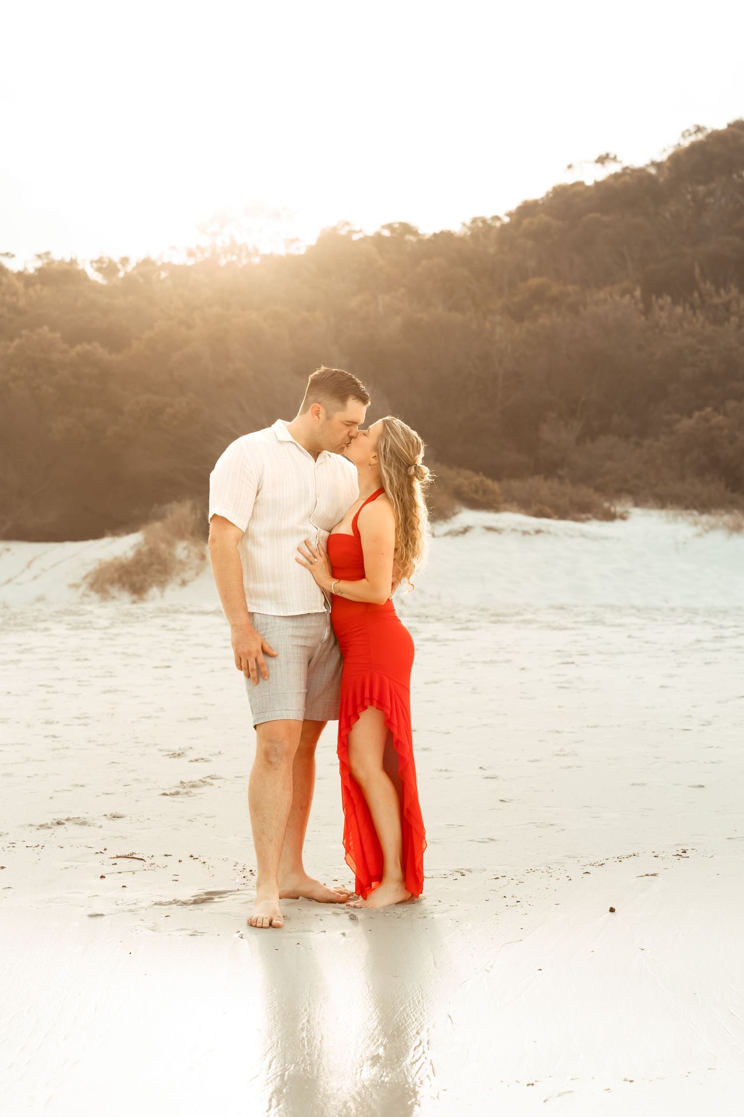 Authentic & Creative Photography in Jervis Bay capturing genuine connection against beautiful beach, bush and rainforest backdrops.