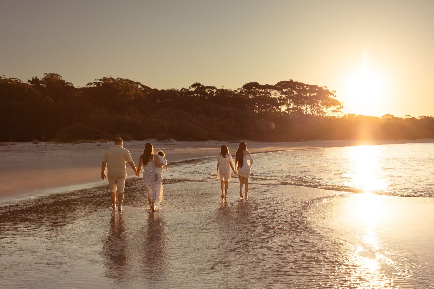Authentic & Creative Photography in Jervis Bay capturing genuine connection against beautiful beach, bush and rainforest backdrops.