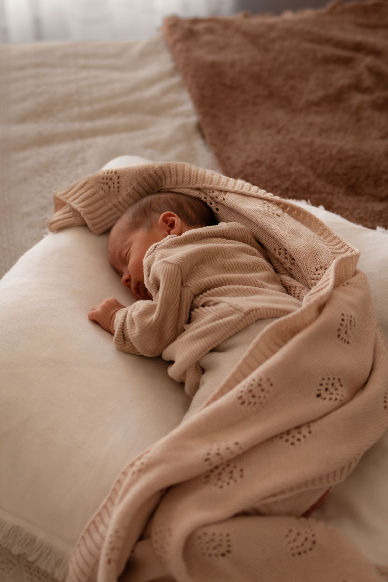 Cosy and warm newborn and milestone photography studio in Jervis Bay, capturing timeless, natural portraits of your growing family.