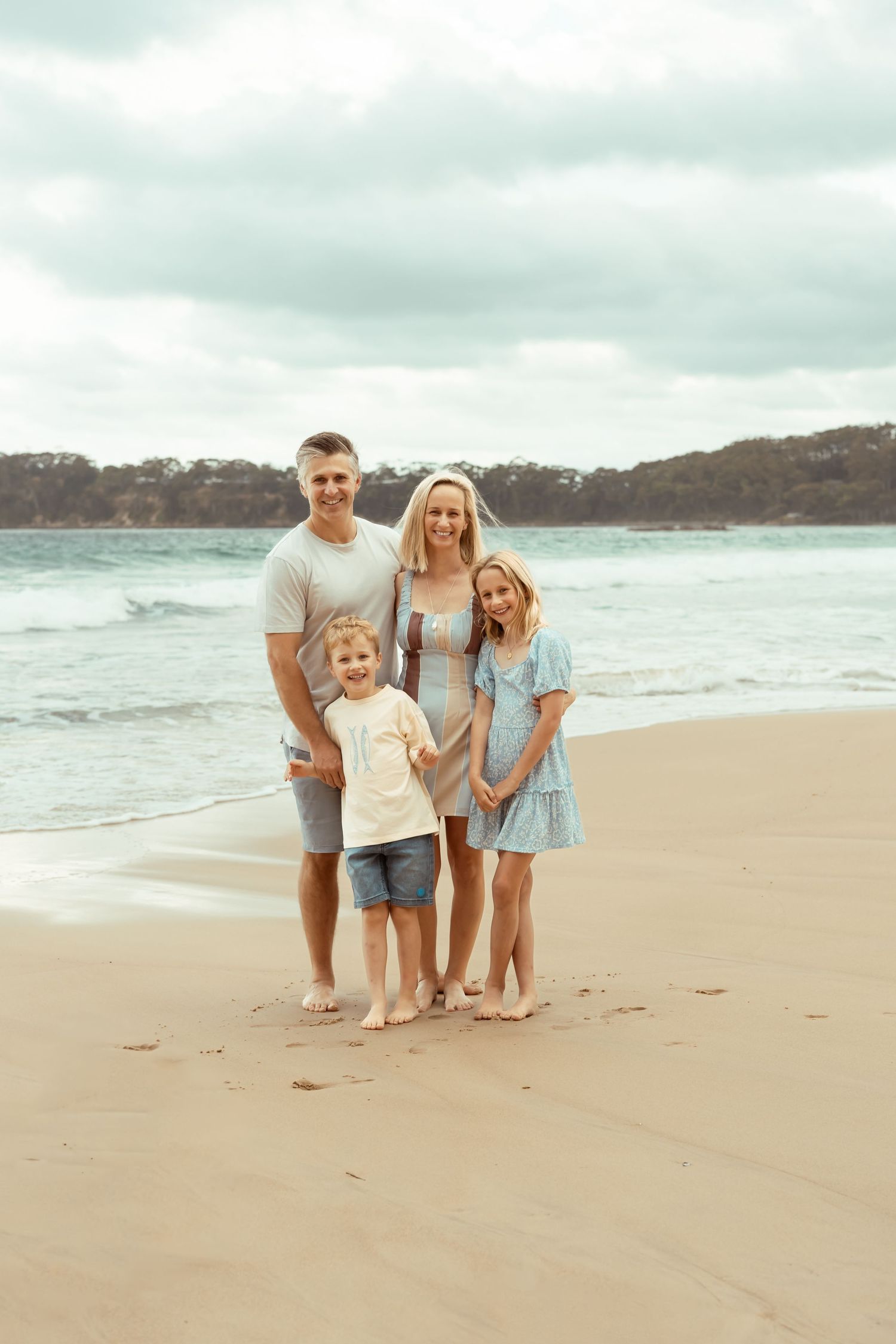 Authentic & Creative Photography in Jervis Bay capturing genuine connection against beautiful beach, bush and rainforest backdrops.