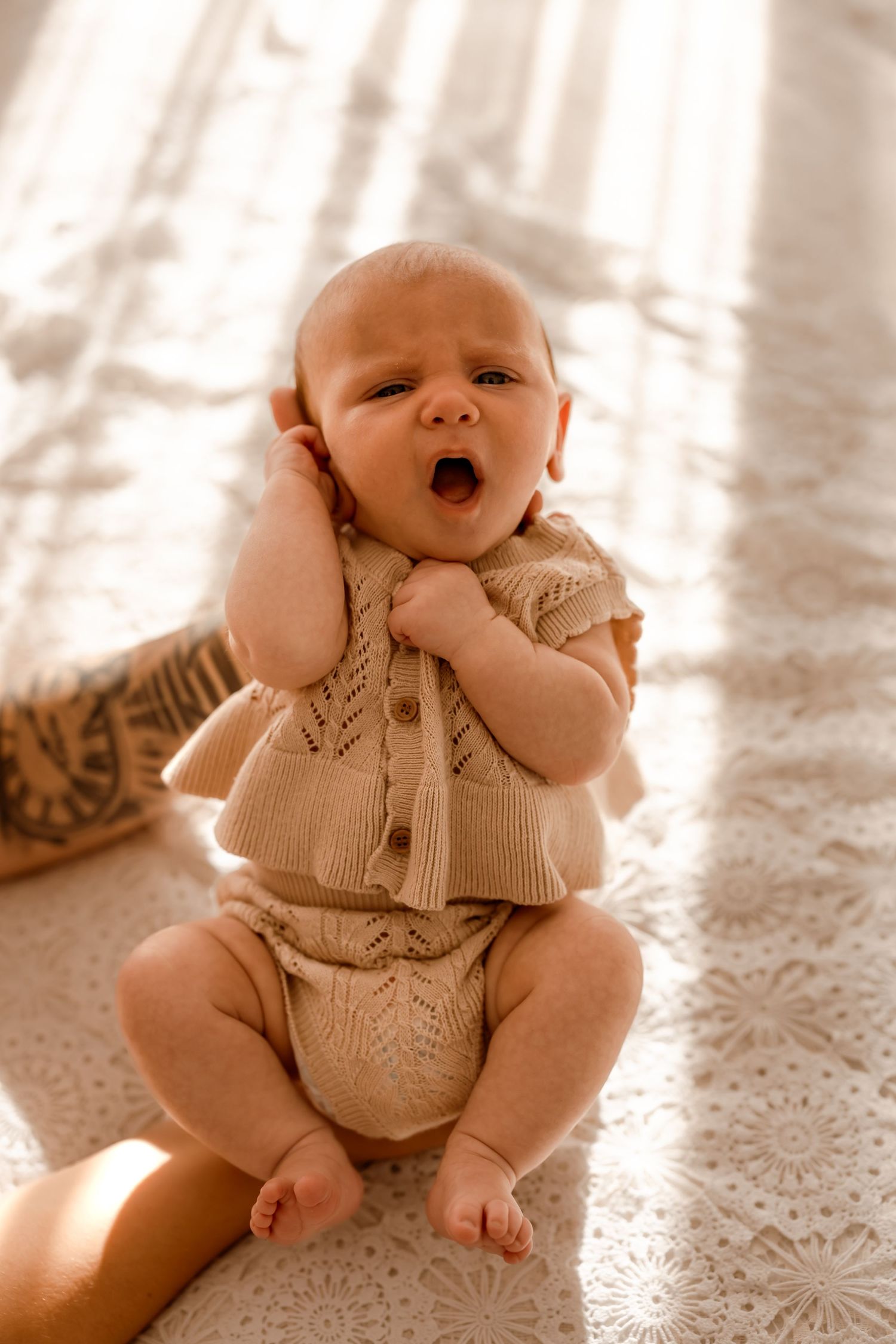 Cosy and warm newborn and milestone photography studio in Jervis Bay, capturing timeless, natural portraits of your growing family.