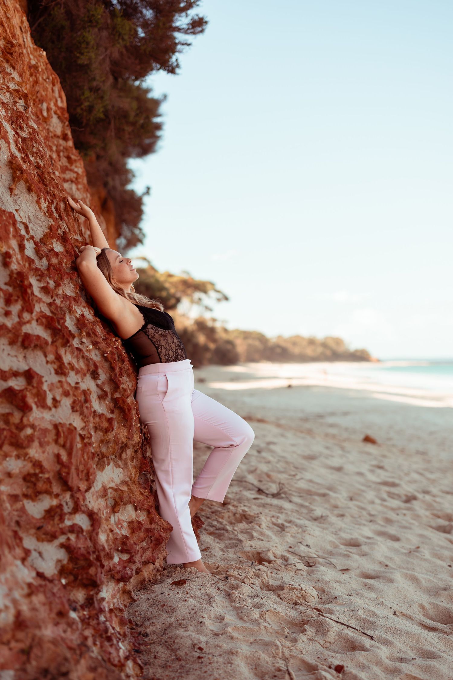 Authentic & Creative Photography in Jervis Bay capturing genuine connection against beautiful beach, bush and rainforest backdrops.