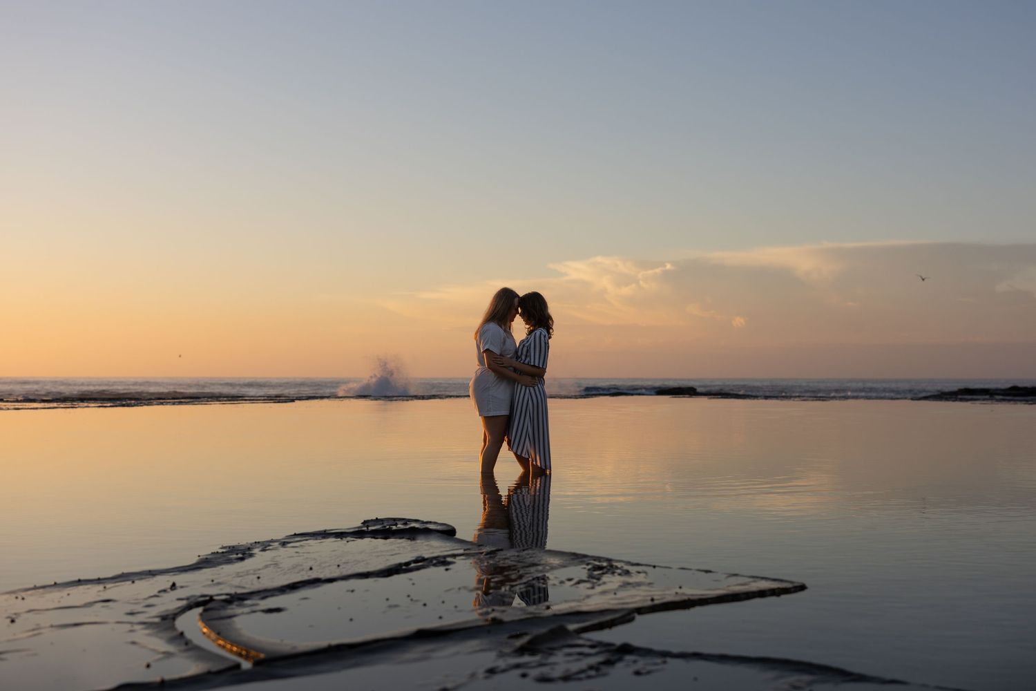 Authentic & Creative Photography in Jervis Bay capturing genuine connection against beautiful beach, bush and rainforest backdrops.