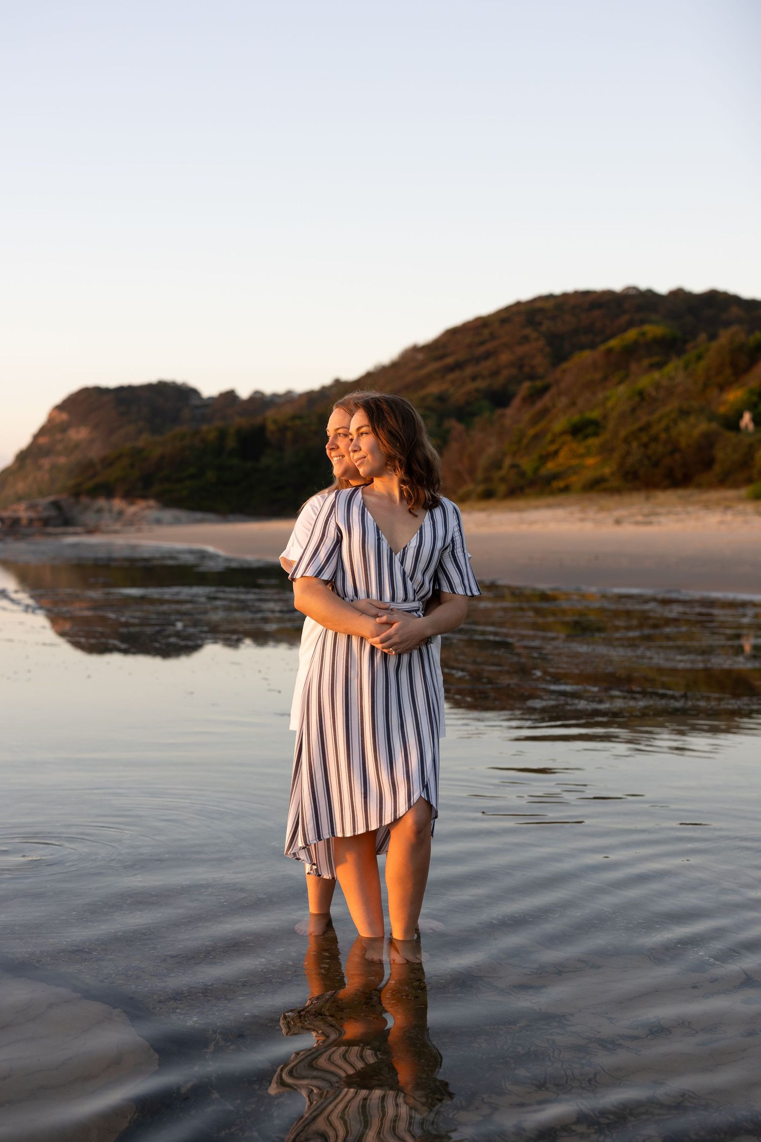 Authentic & Creative Photography in Jervis Bay capturing genuine connection against beautiful beach, bush and rainforest backdrops.
