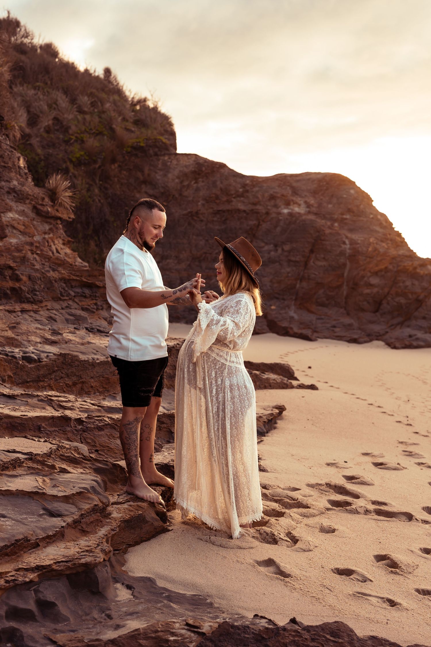 Authentic & Creative Photography in Jervis Bay capturing genuine connection against beautiful beach, bush and rainforest backdrops.