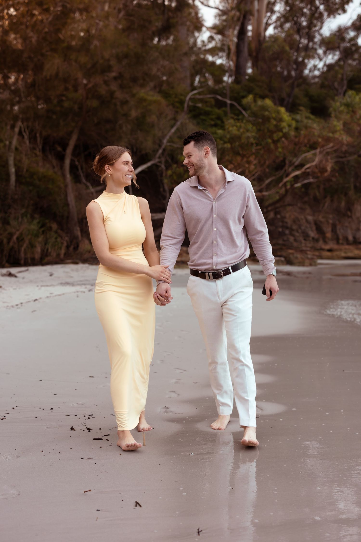 Authentic & Creative Photography in Jervis Bay capturing genuine connection against beautiful beach, bush and rainforest backdrops.