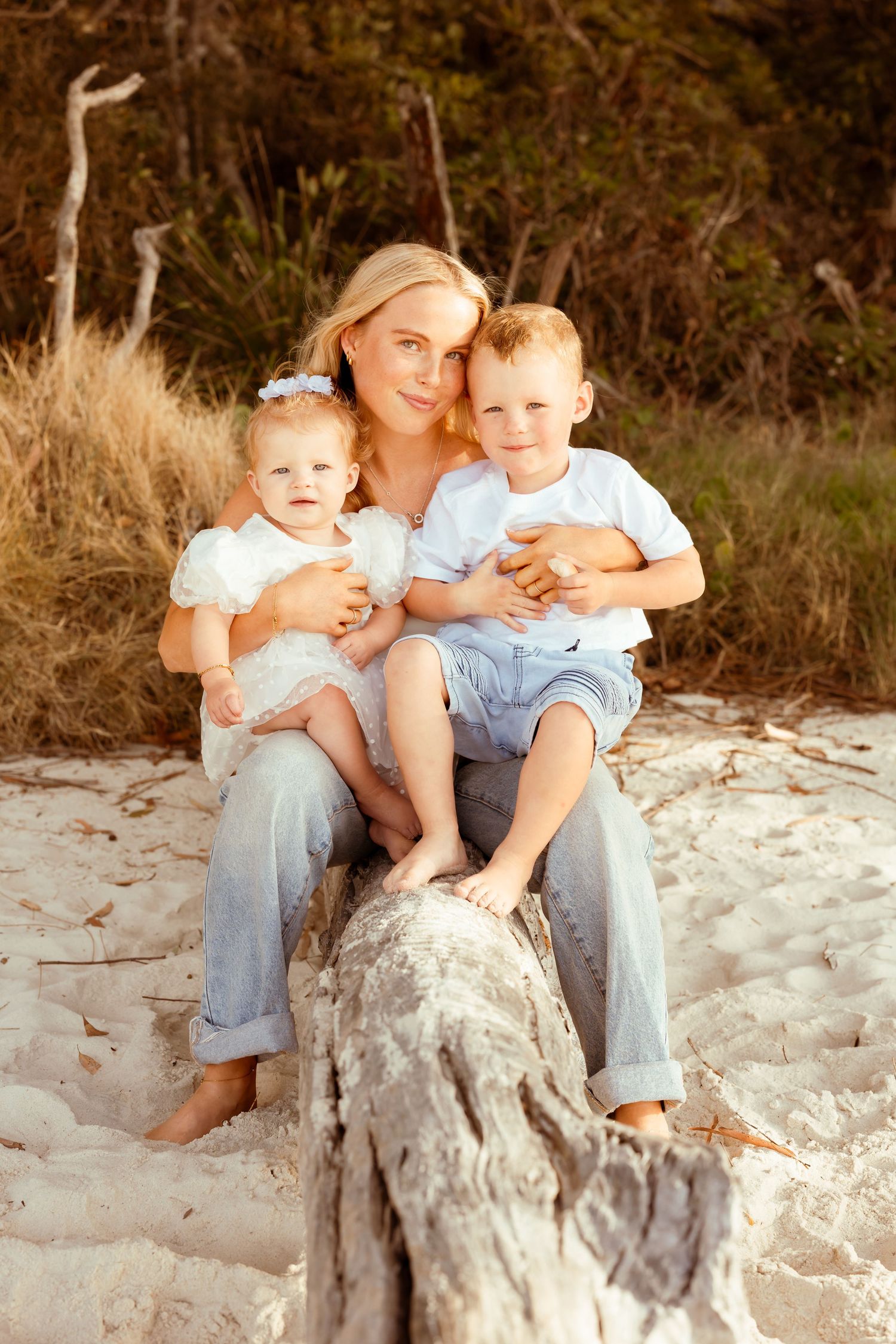Authentic & Creative Photography in Jervis Bay capturing genuine connection against beautiful beach, bush and rainforest backdrops.