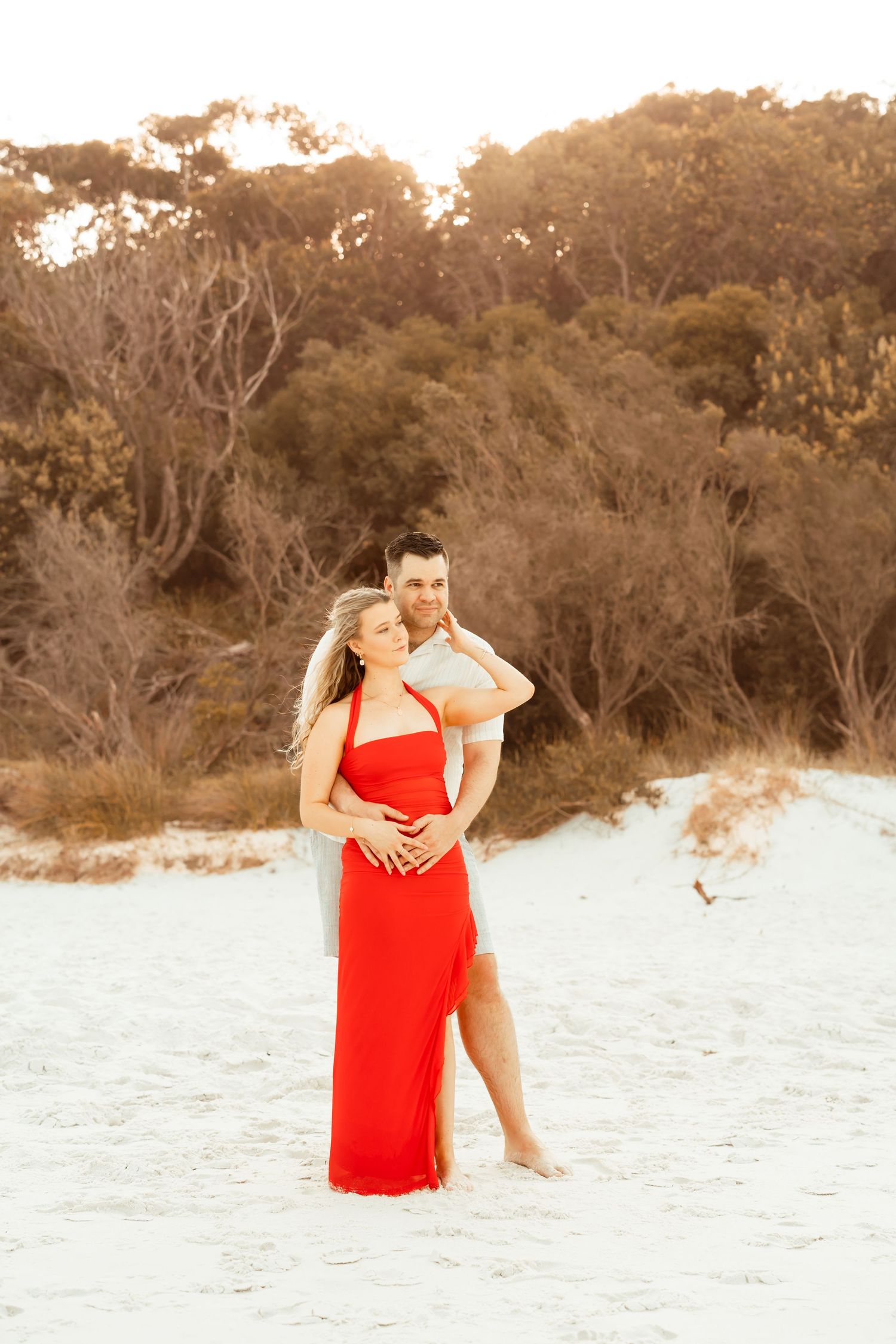 Authentic & Creative Photography in Jervis Bay capturing genuine connection against beautiful beach, bush and rainforest backdrops.