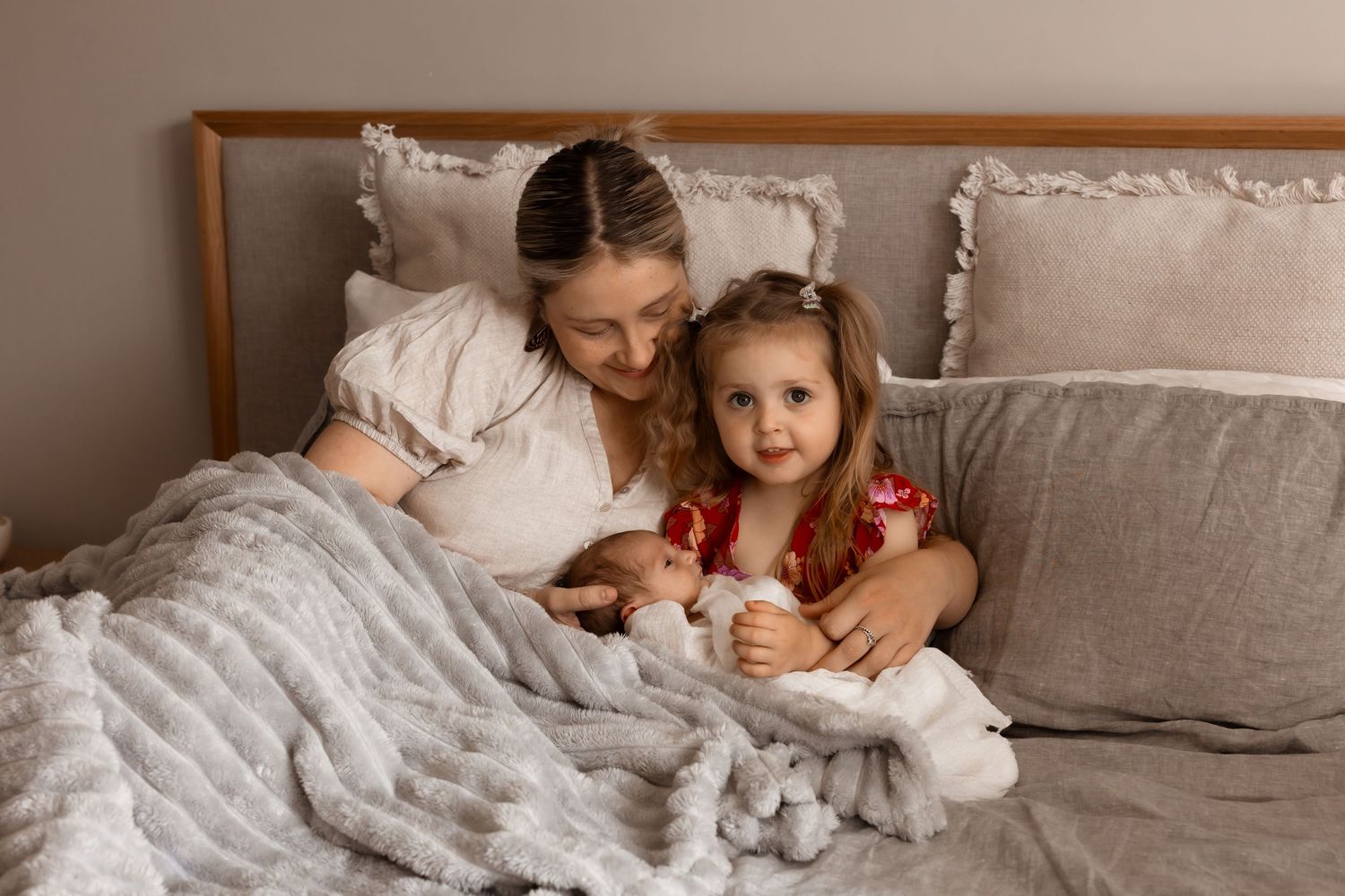 Cosy and warm newborn and milestone photography studio in Jervis Bay, capturing timeless, natural portraits of your growing family.