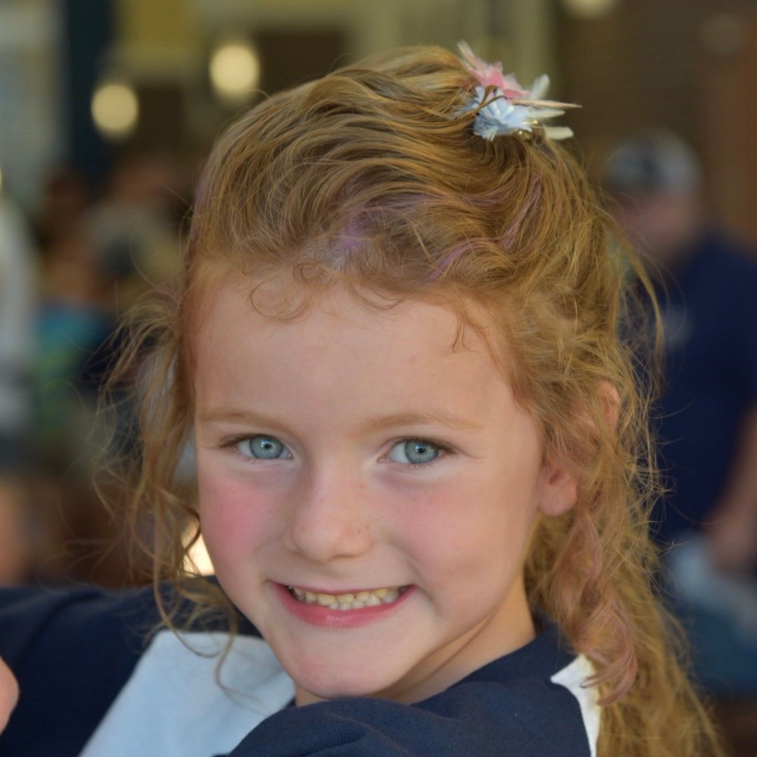 beautiful young girl smiling