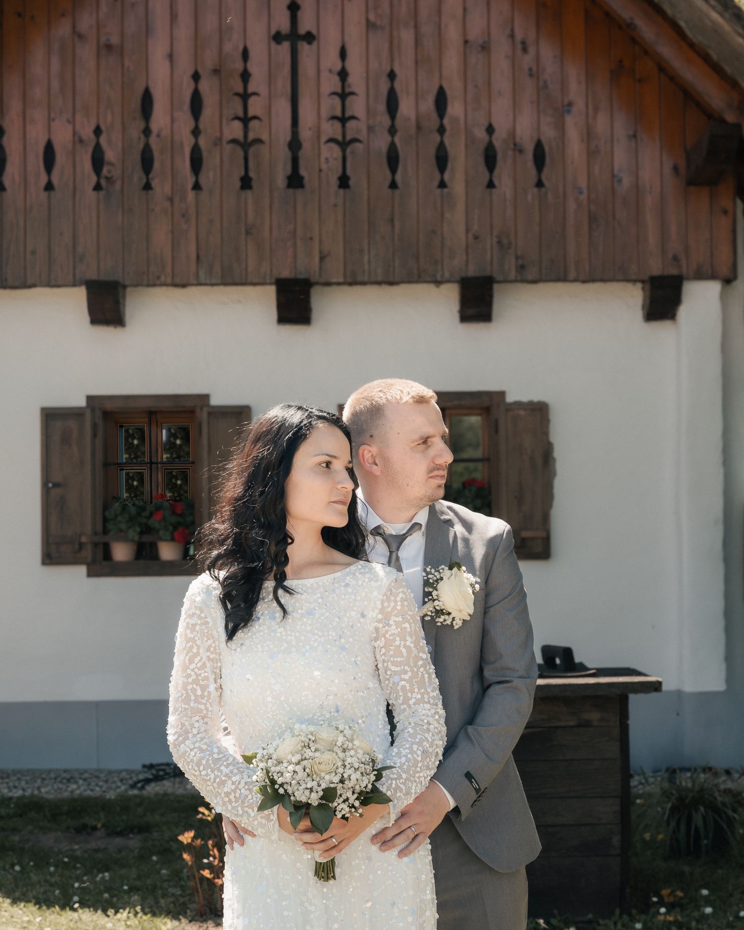 Weedding couple portrait