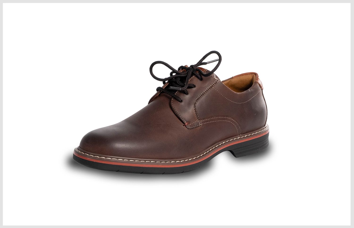 Stylish men’s shoe photographed for e-commerce with clean lighting.