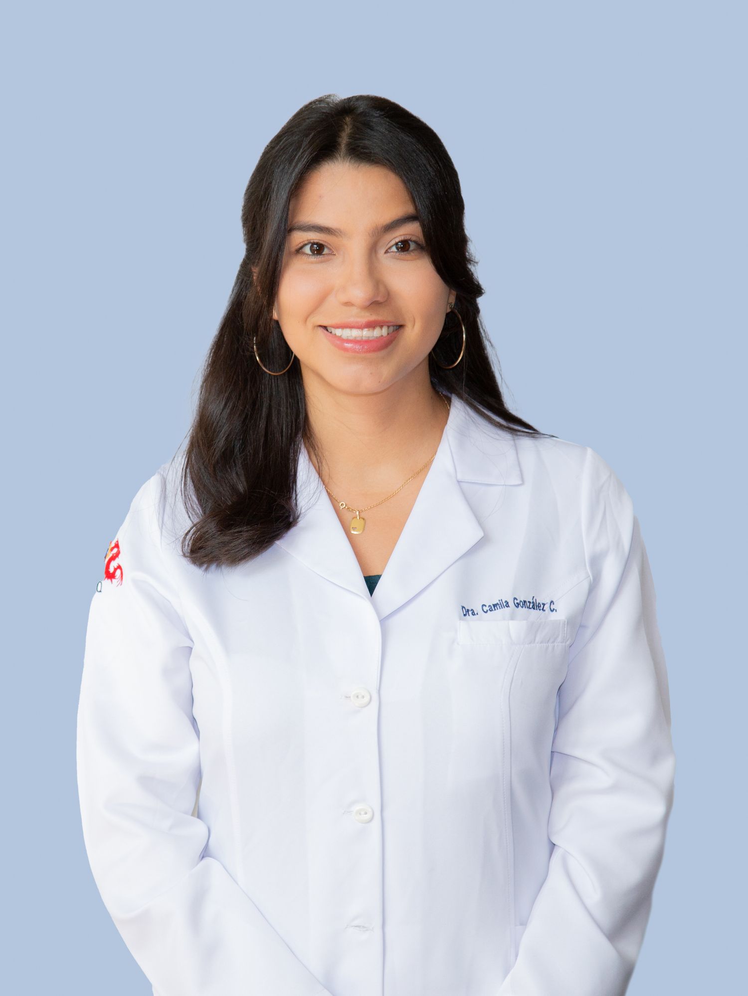 Professional headshot of a female doctor captured for medical or corporate use by Triangle Photo Pro.