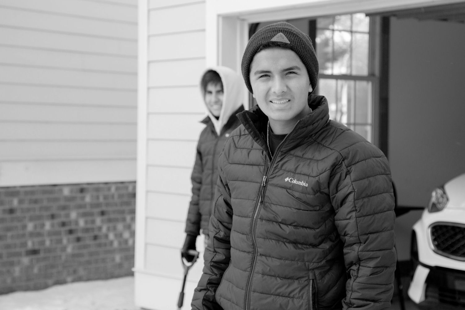 Children playing joyfully in the snow — candid winter photography in Chapel Hill by Triangle Photo Pro