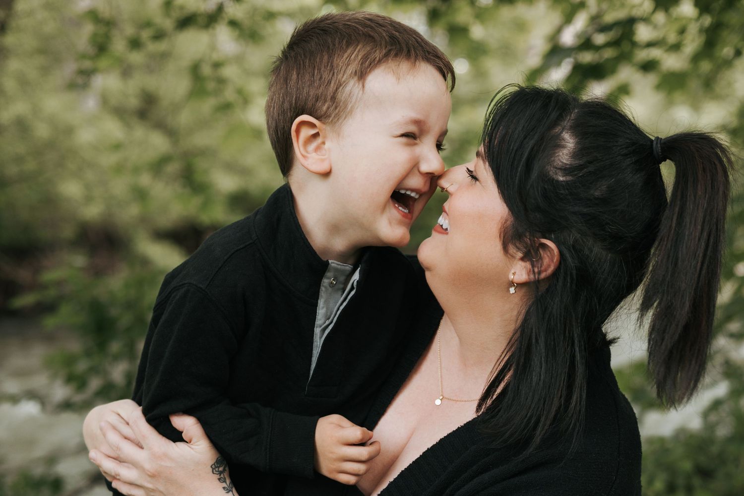 Mom and me session at Marcellus Park