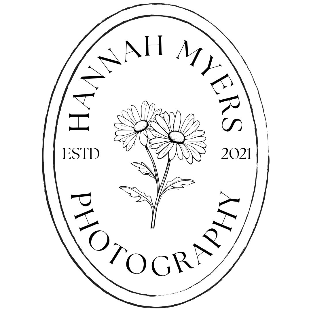 Elegant oval logo design with daisy flowers for a photography business established in 2021.