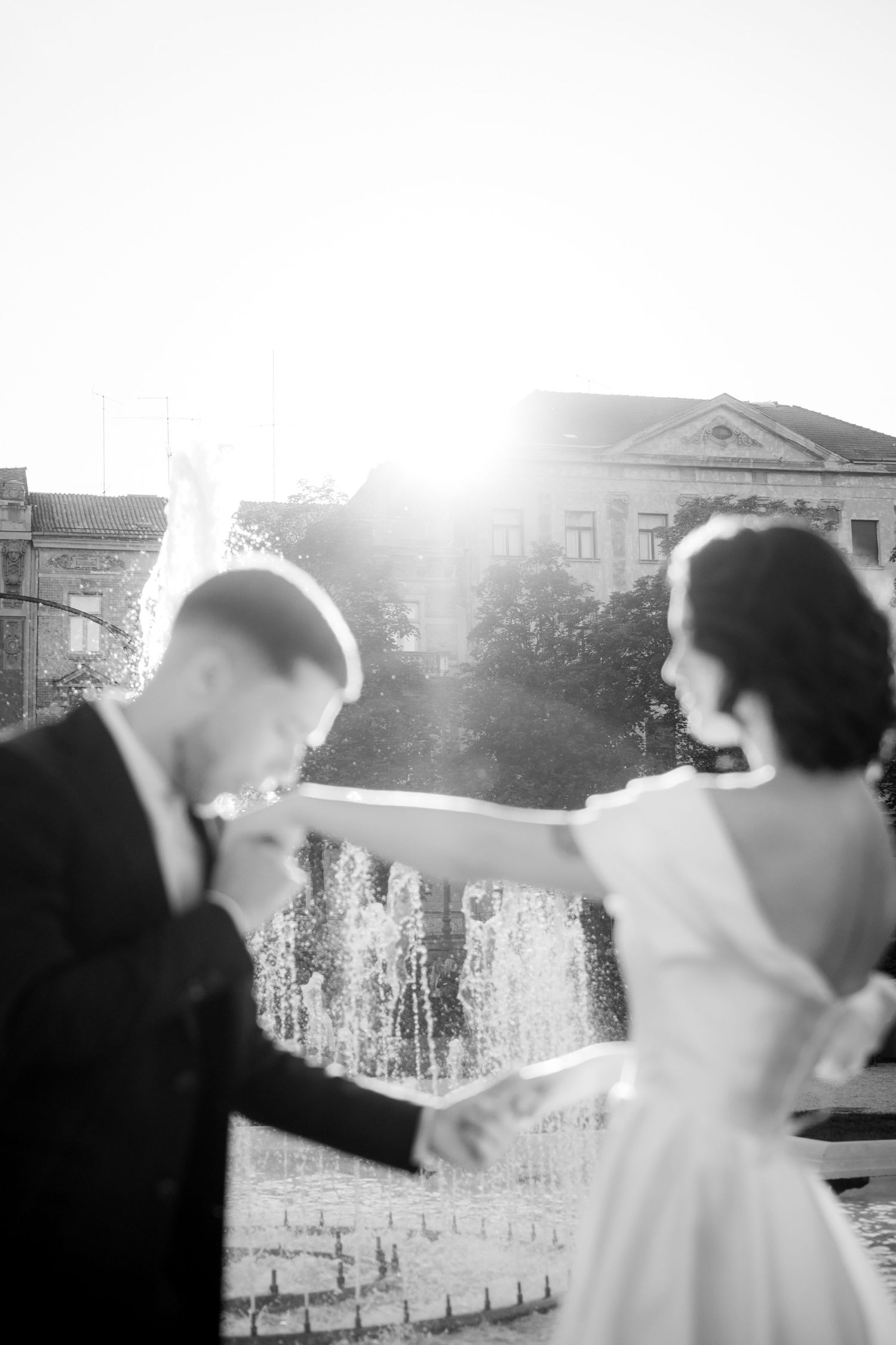 Intimate couple portraits from luxury Zagreb wedding day