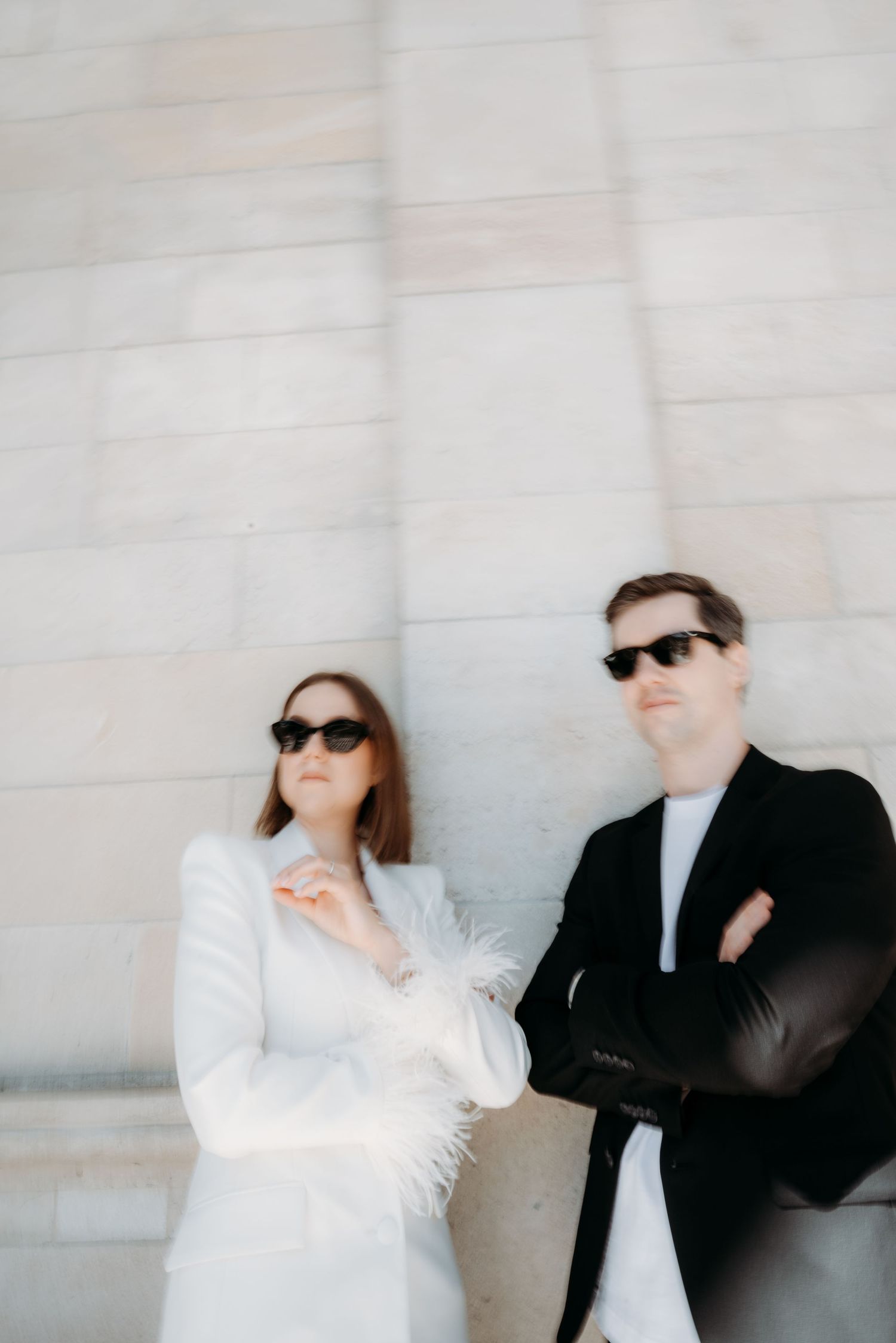Modern editorial wedding photography in Vienna with soft tones