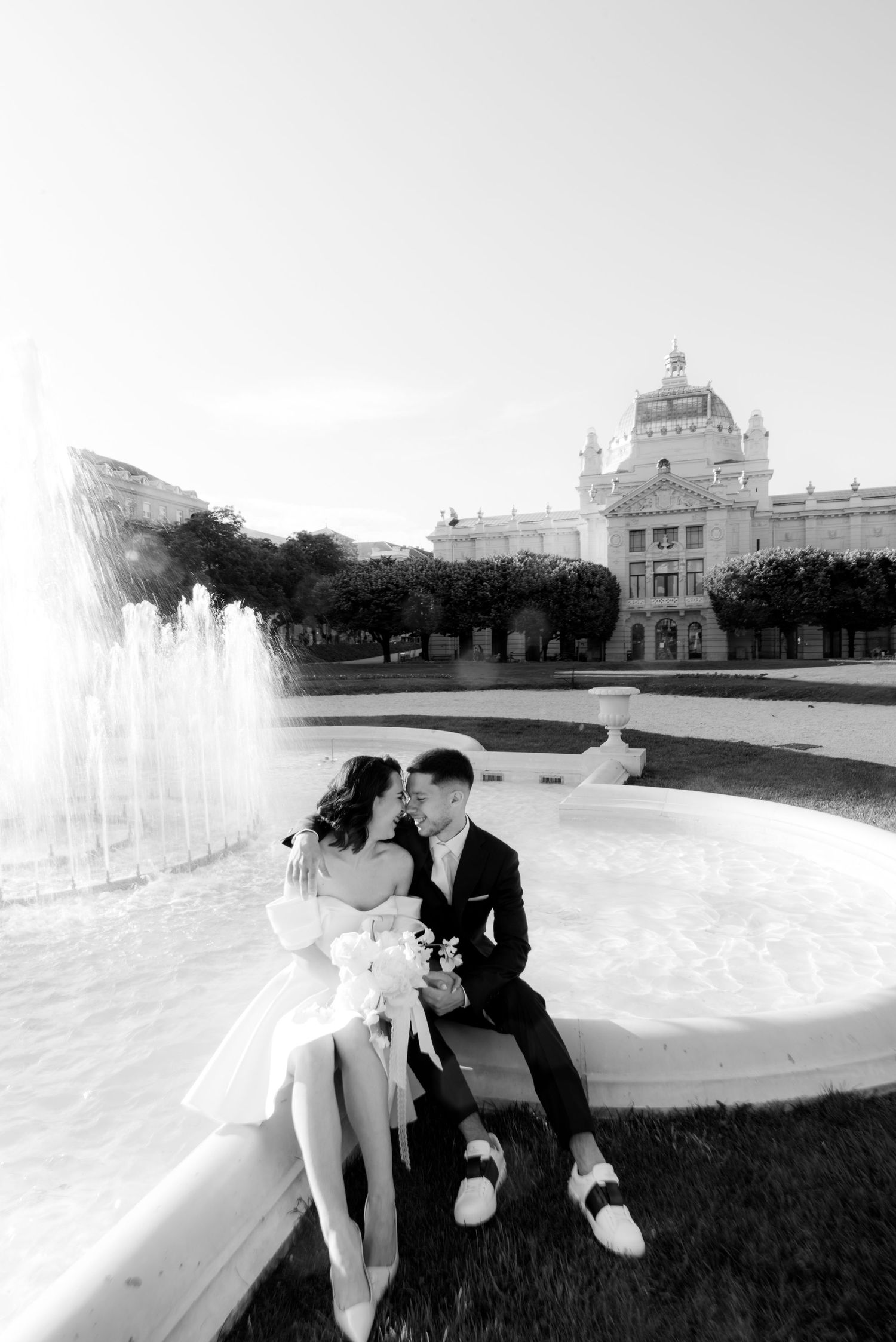 Fine art wedding portraits in Zagreb with emotional depth