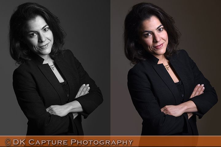 Studio headshot photography