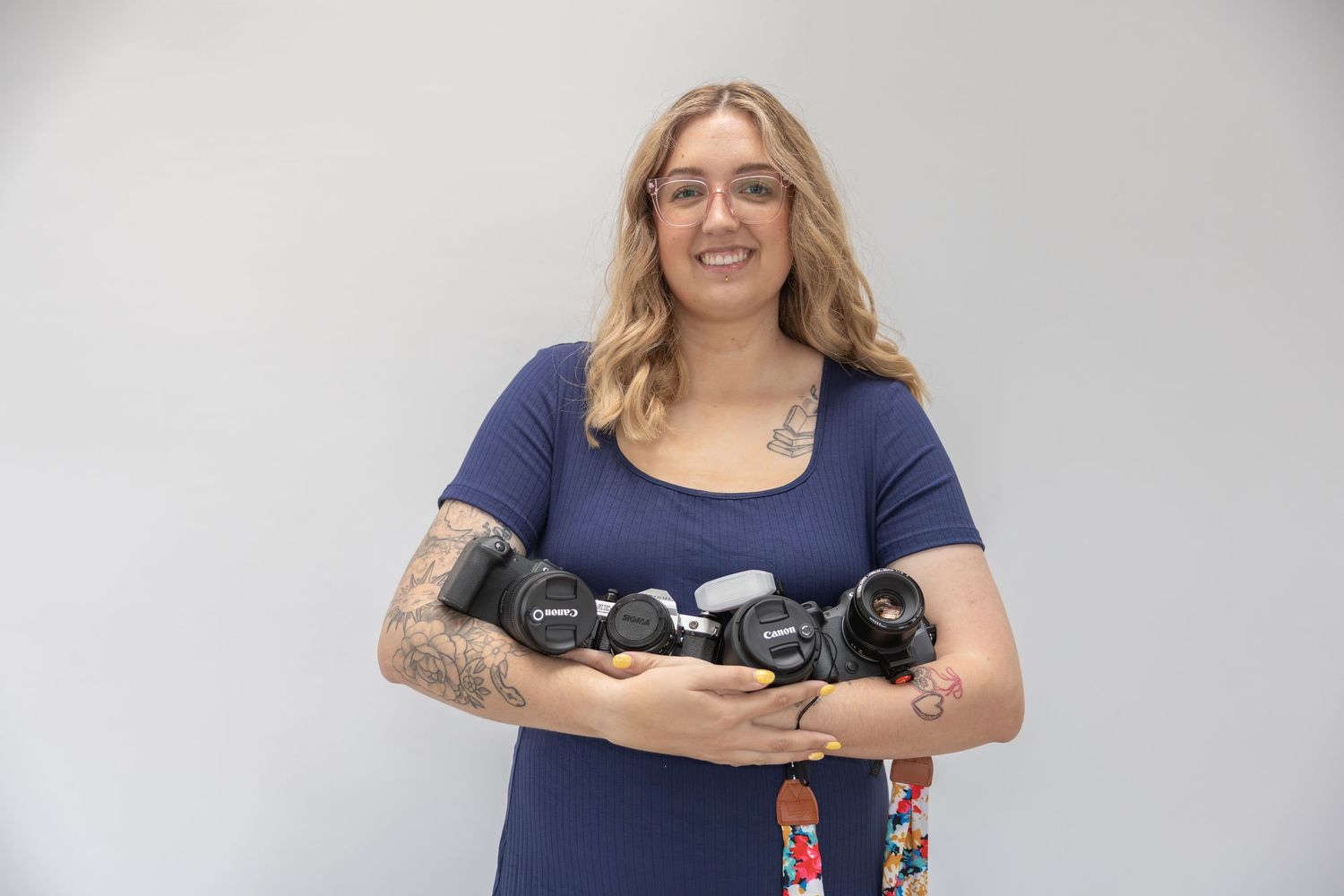 Professional branding session featuring a small business owner with lifestyle portraits, headshots, and authentic brand imagery.