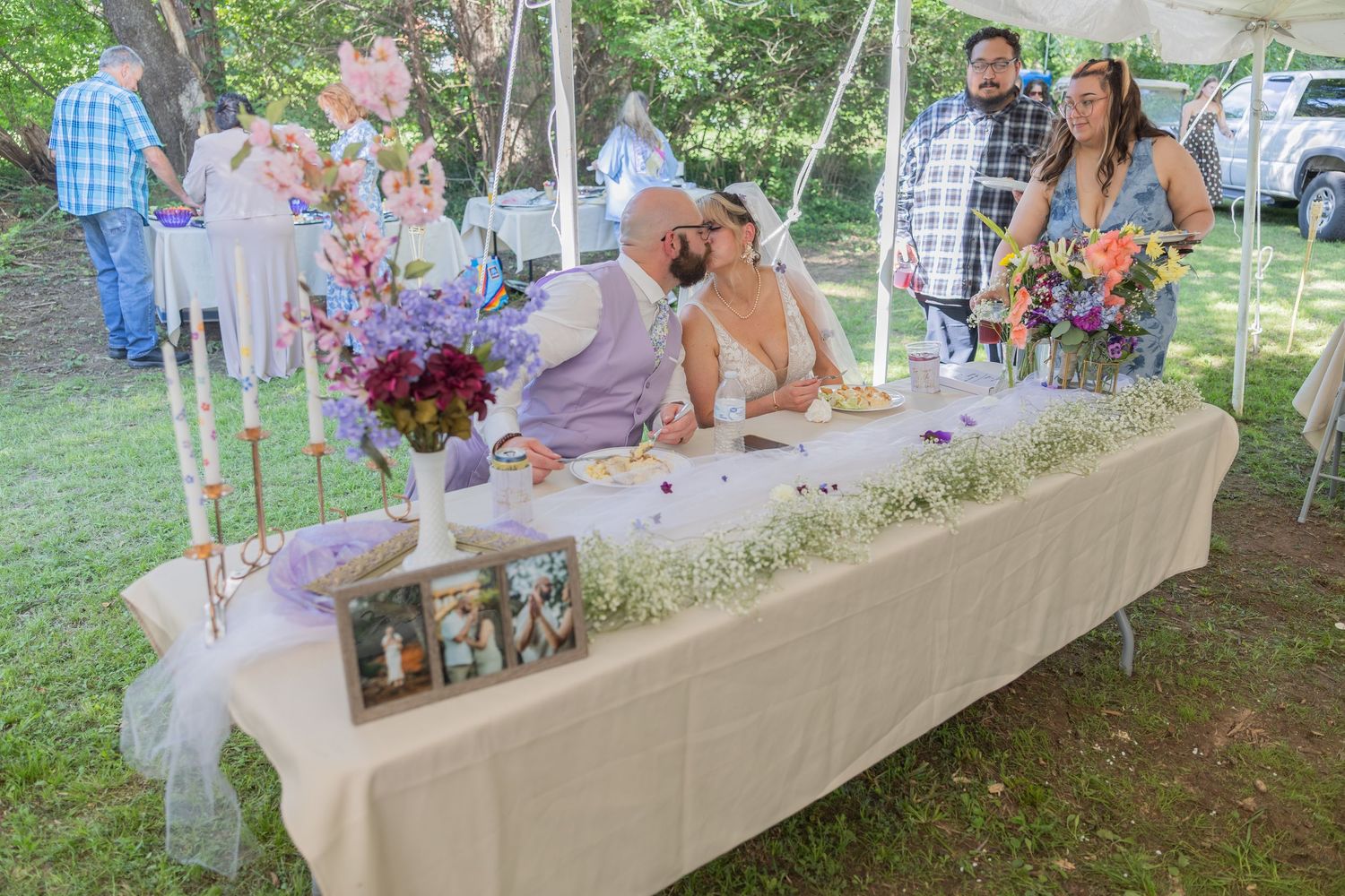 Bride and groom sharing joyful moments on their wedding day with timeless portraits, candid emotions, and elegant details.