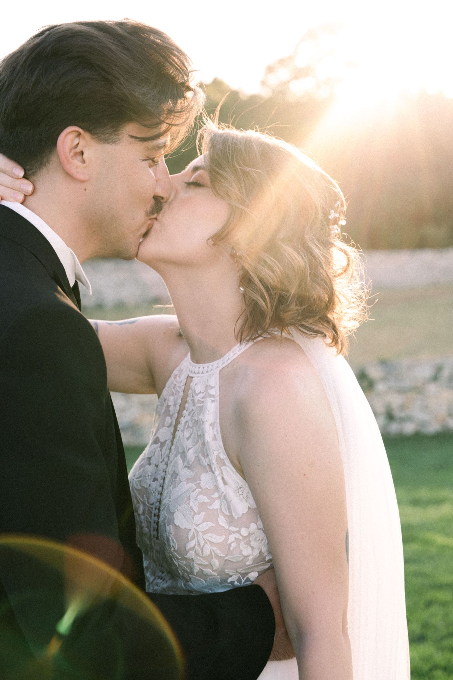Destination wedding photography in Alberobello, Puglia, captured in digital with a clean and elegant visual style.