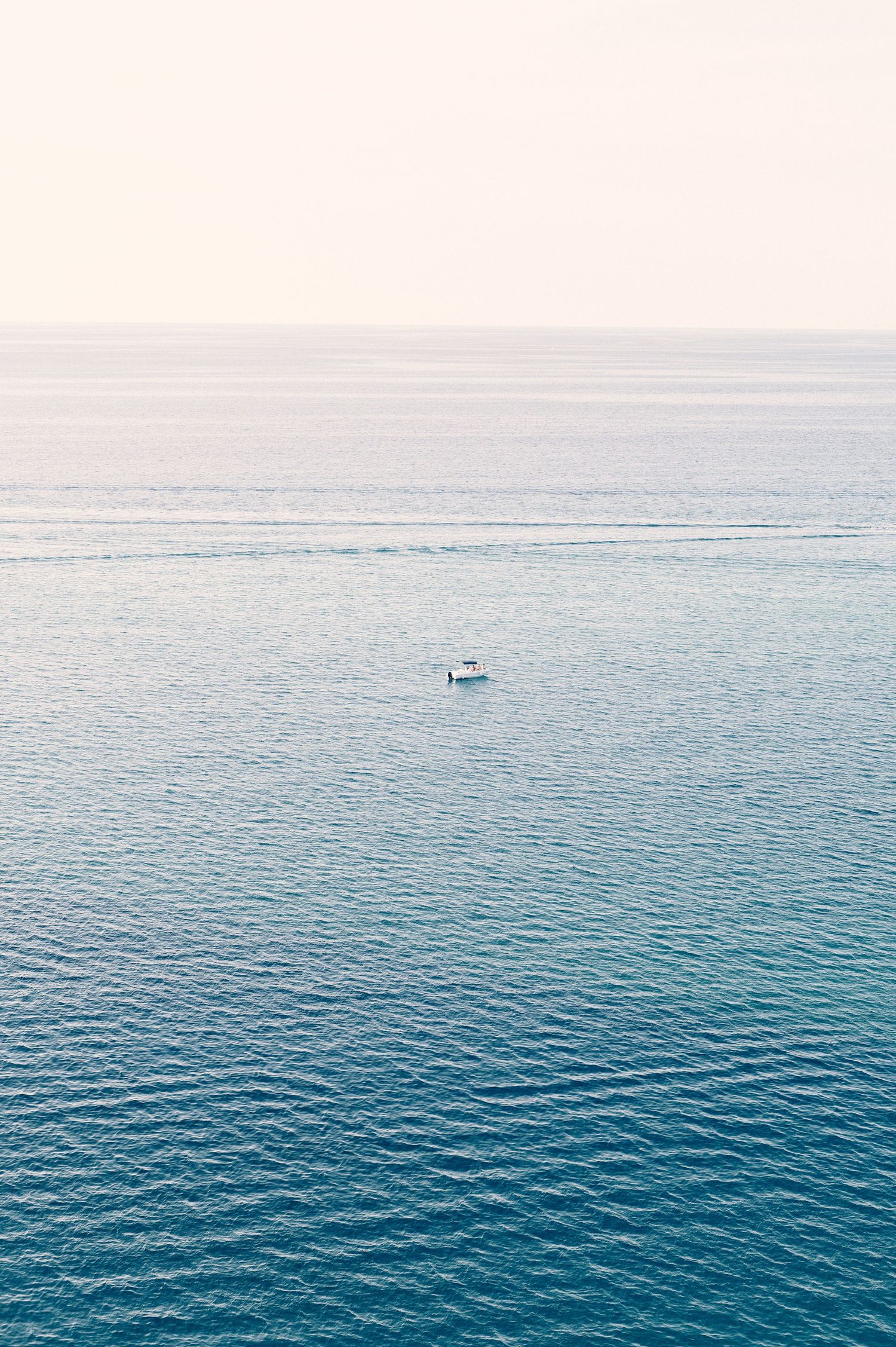 Mediterranean Sea viewed from the cliffs of Tropea
