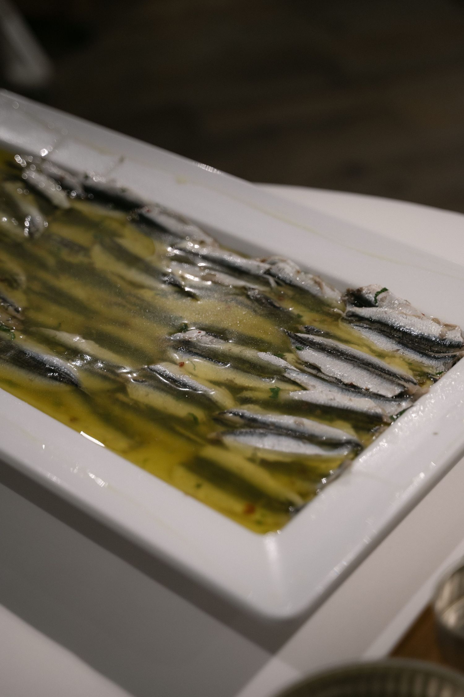 Traditional seafood served during the wedding reception in Sicily